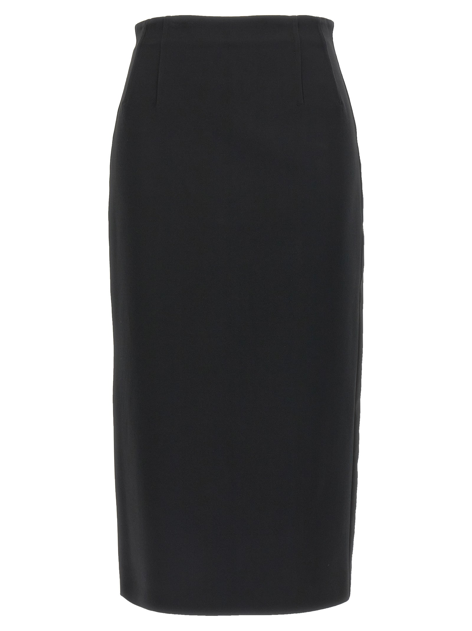 Max Mara Black Viscose Midi Skirt Max Mara