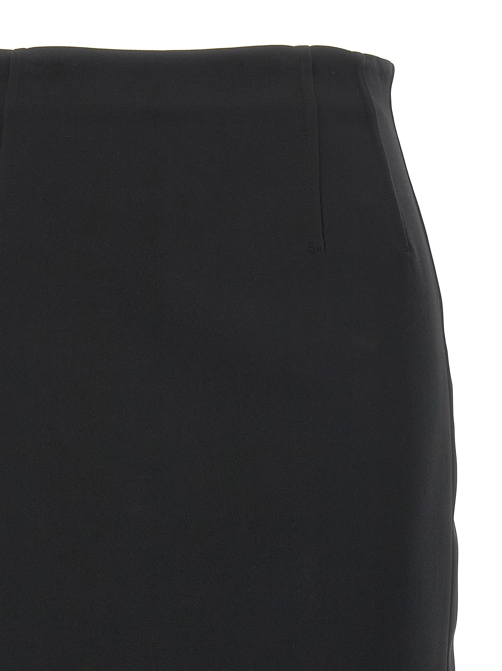 Max Mara Black Viscose Midi Skirt Max Mara