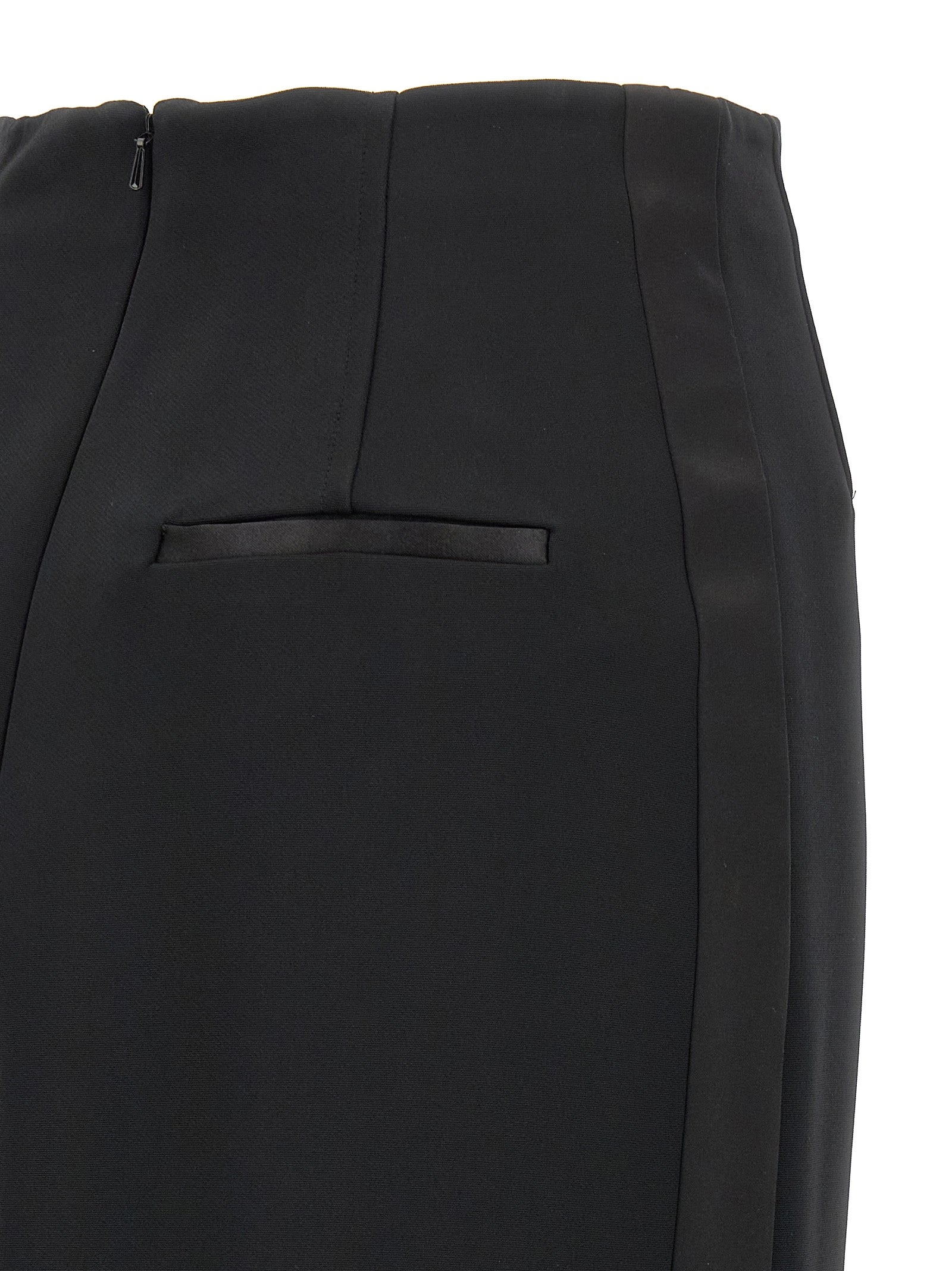 Max Mara Black Viscose Midi Skirt Max Mara