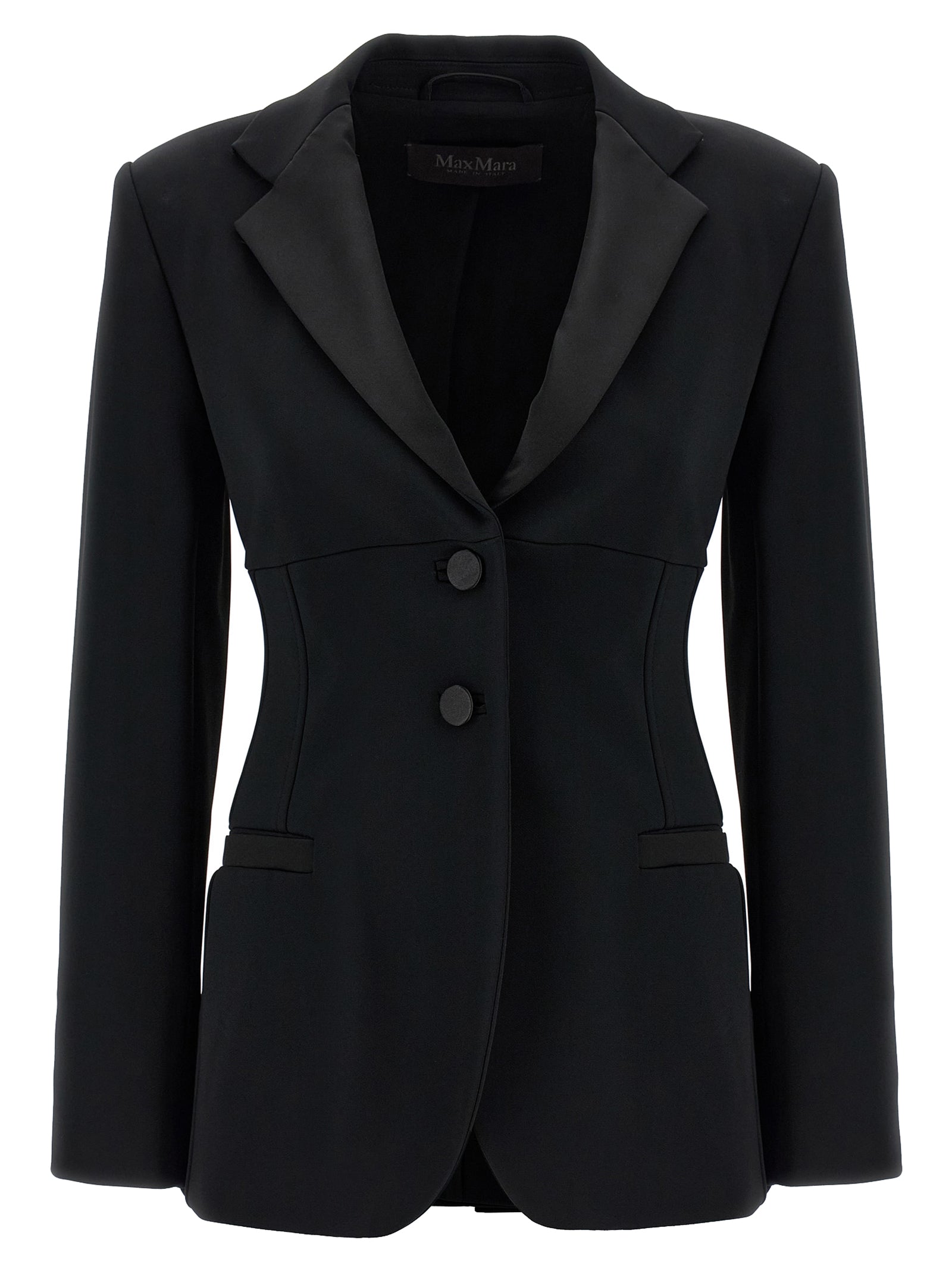 Max Mara Black Viscose Blazer Max Mara