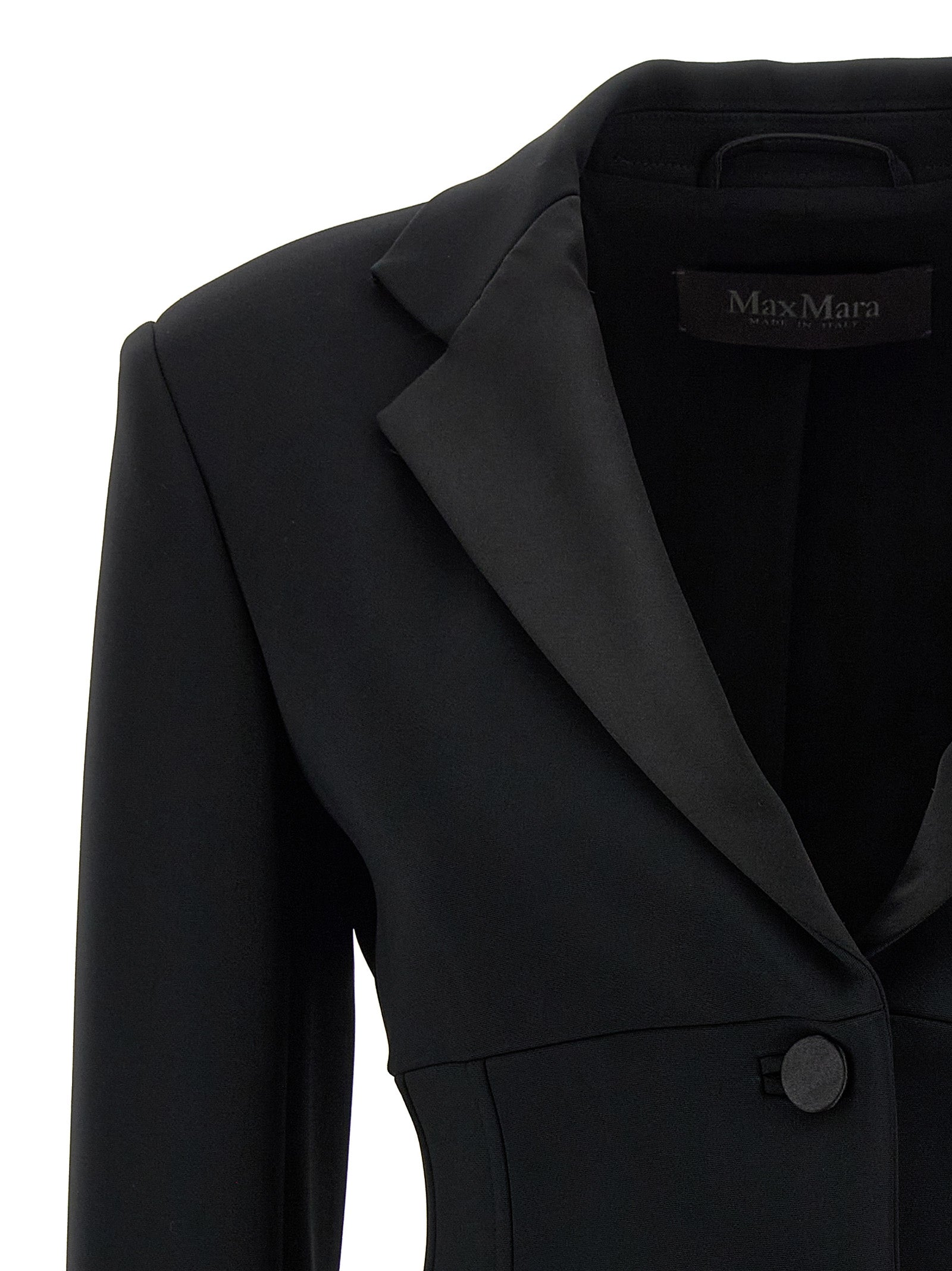 Max Mara Black Viscose Blazer Max Mara