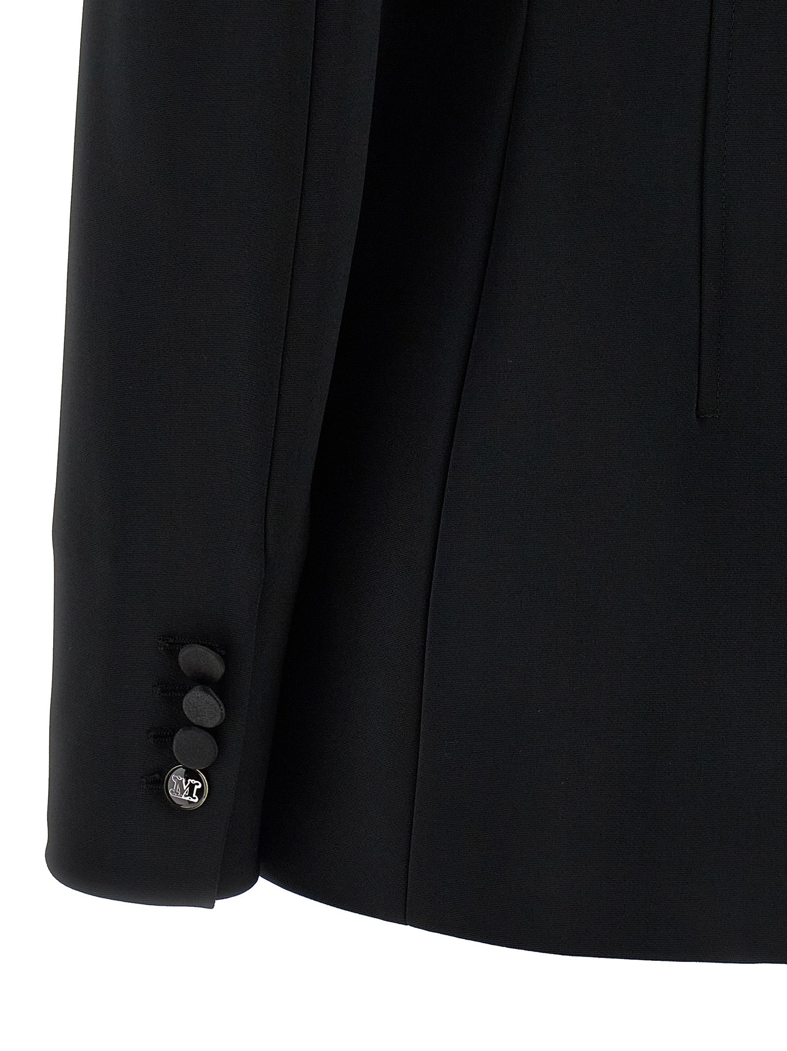 Max Mara Black Viscose Blazer Max Mara