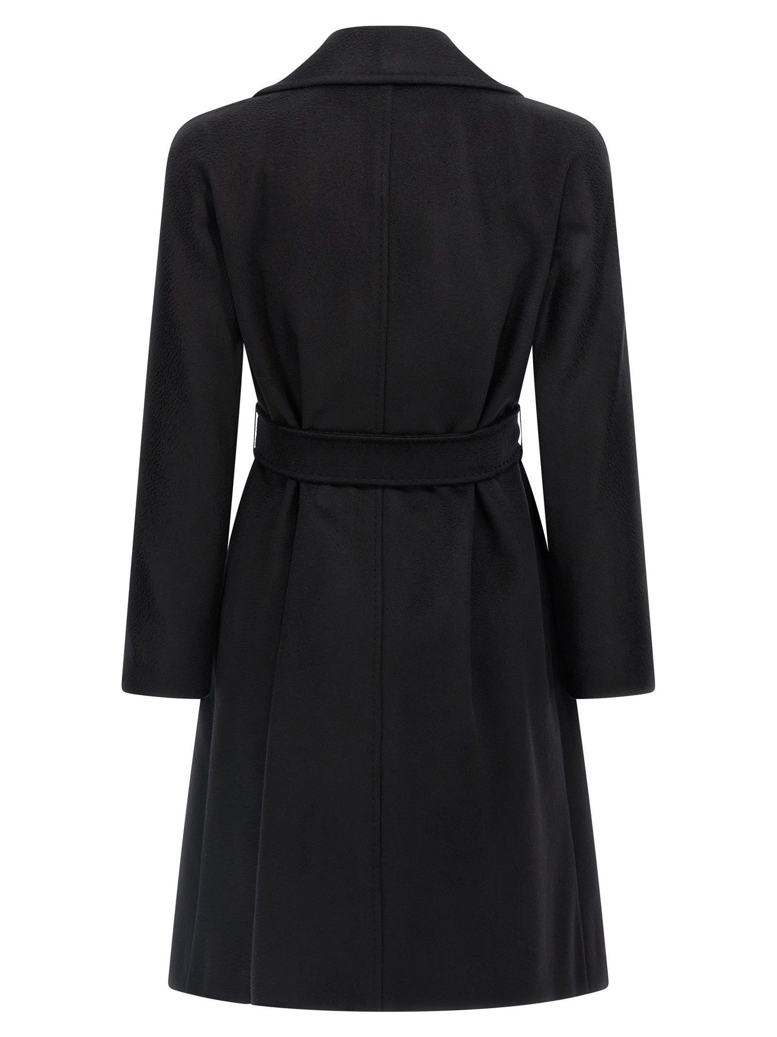 Max Mara Black Virgin Wool Coat Max Mara