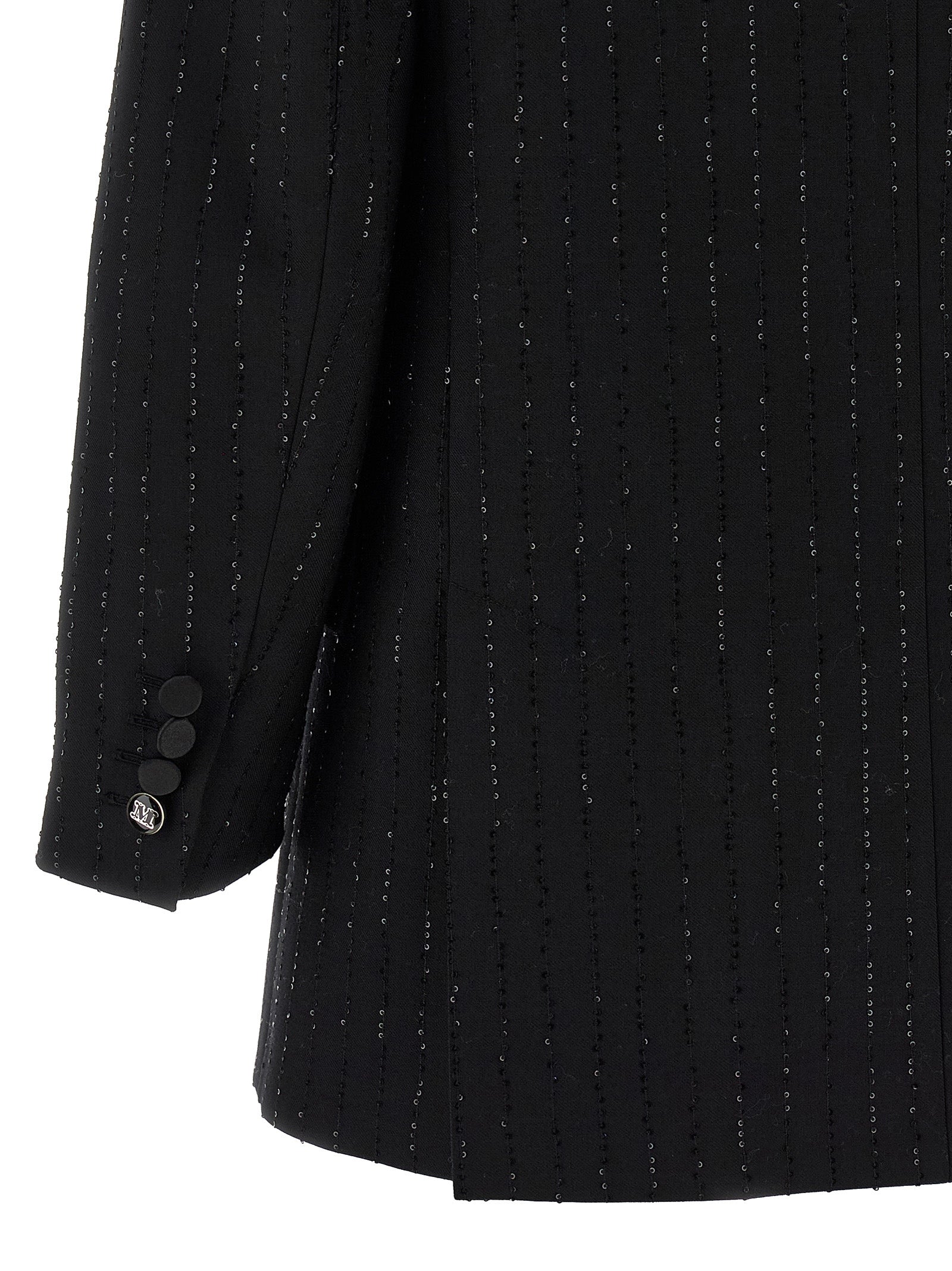 Max Mara Black Virgin Wool Blazer Max Mara