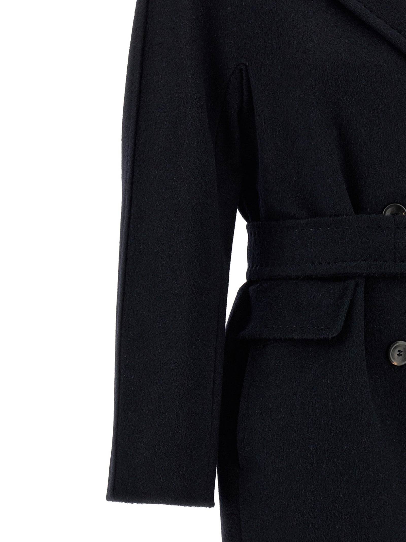 Max Mara Blue Cashmere Coat Max Mara
