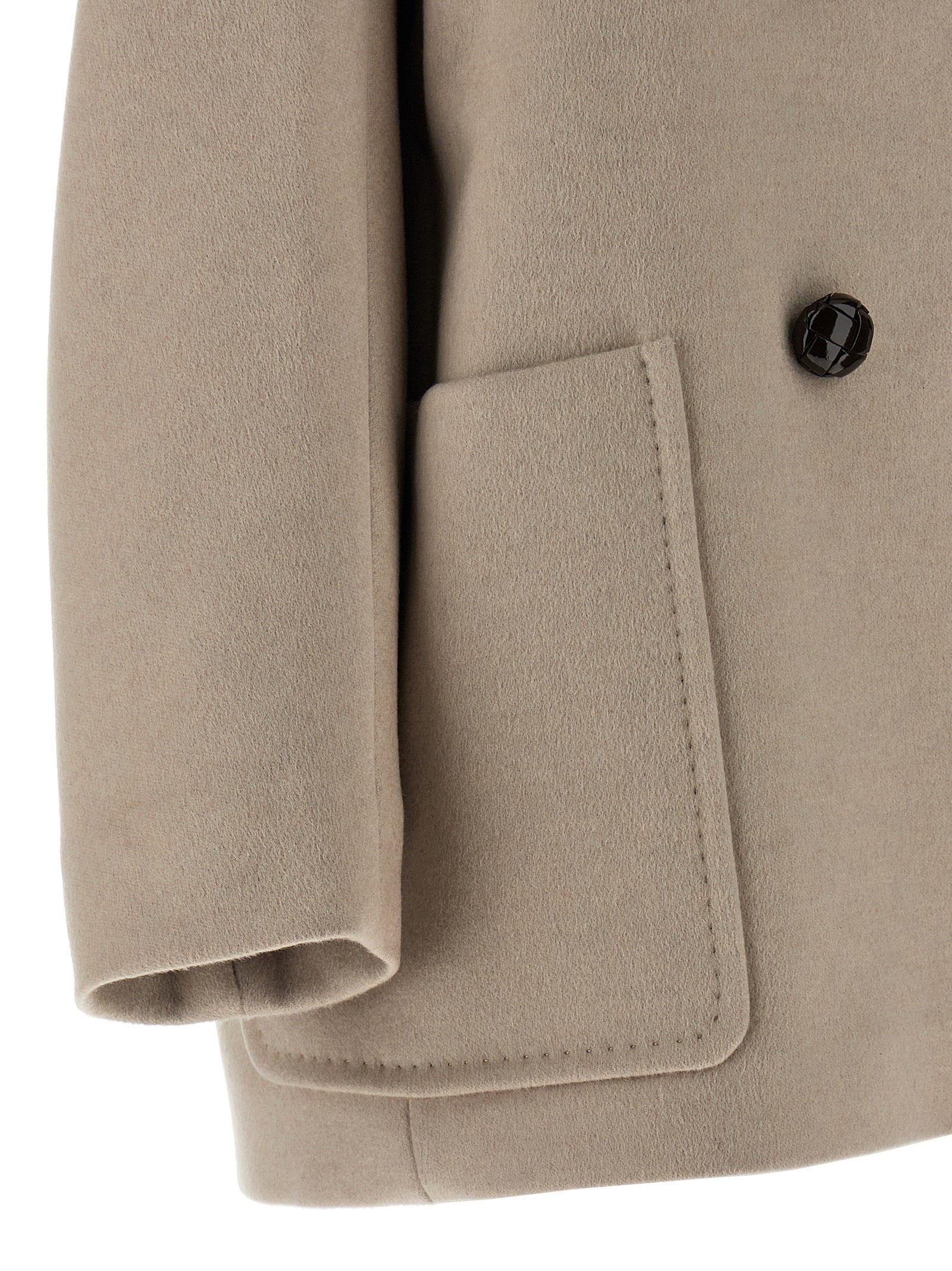 Max Mara Beige Cashmere Coat Max Mara