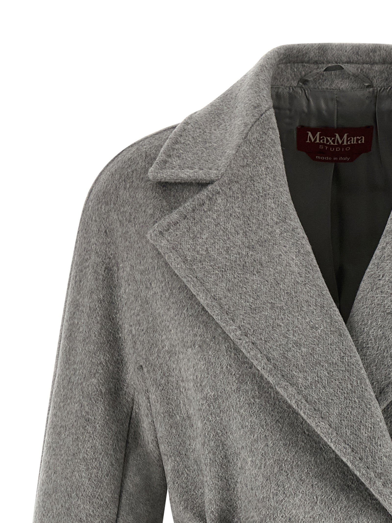 Max Mara Gray Cashmere Coat Max Mara