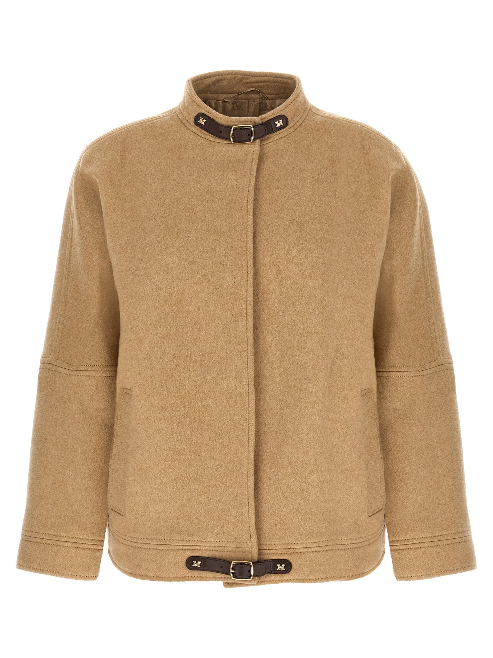 Max Mara Beige Cashmere Bomber Max Mara