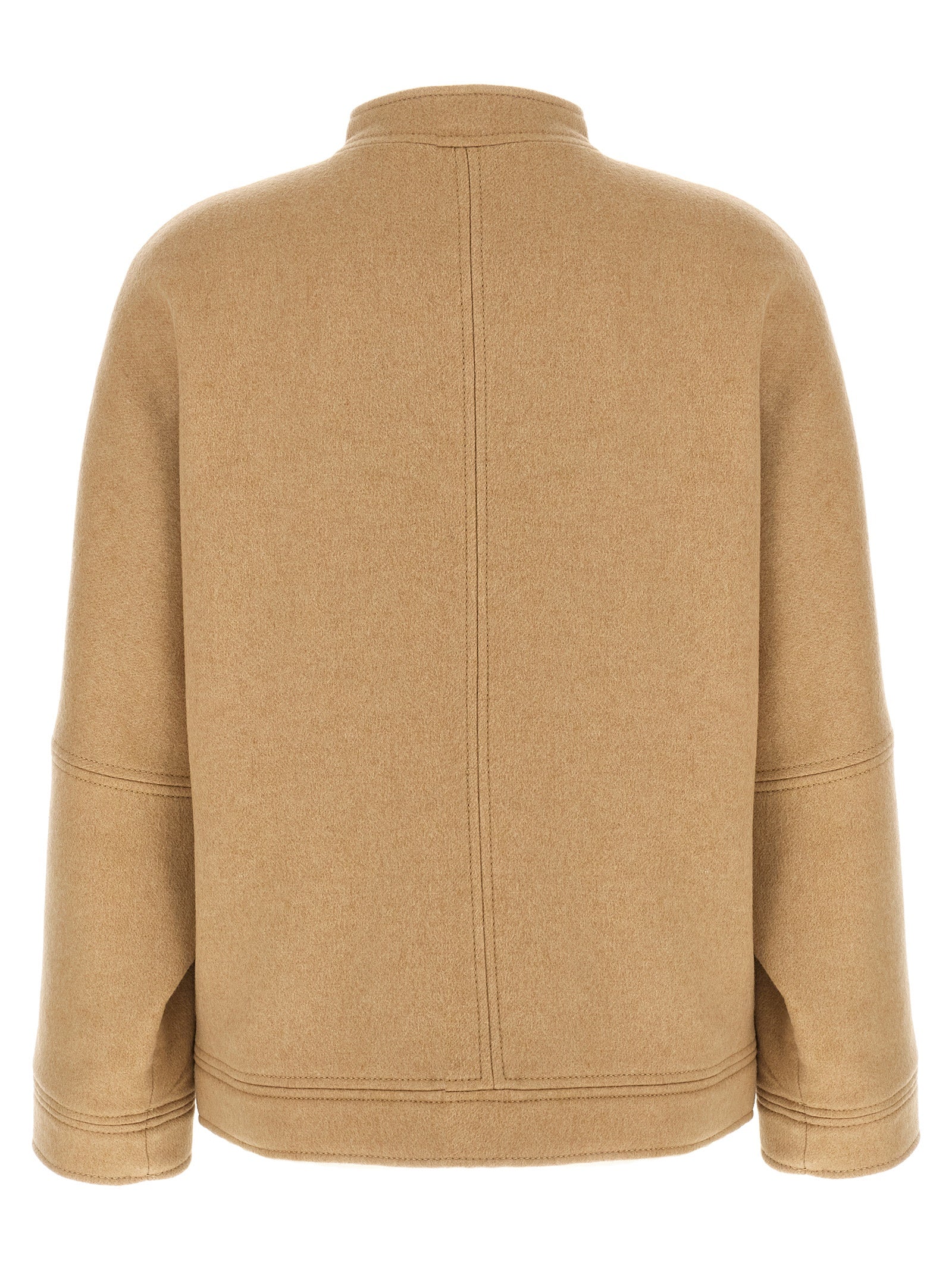Max Mara Beige Cashmere Bomber Max Mara