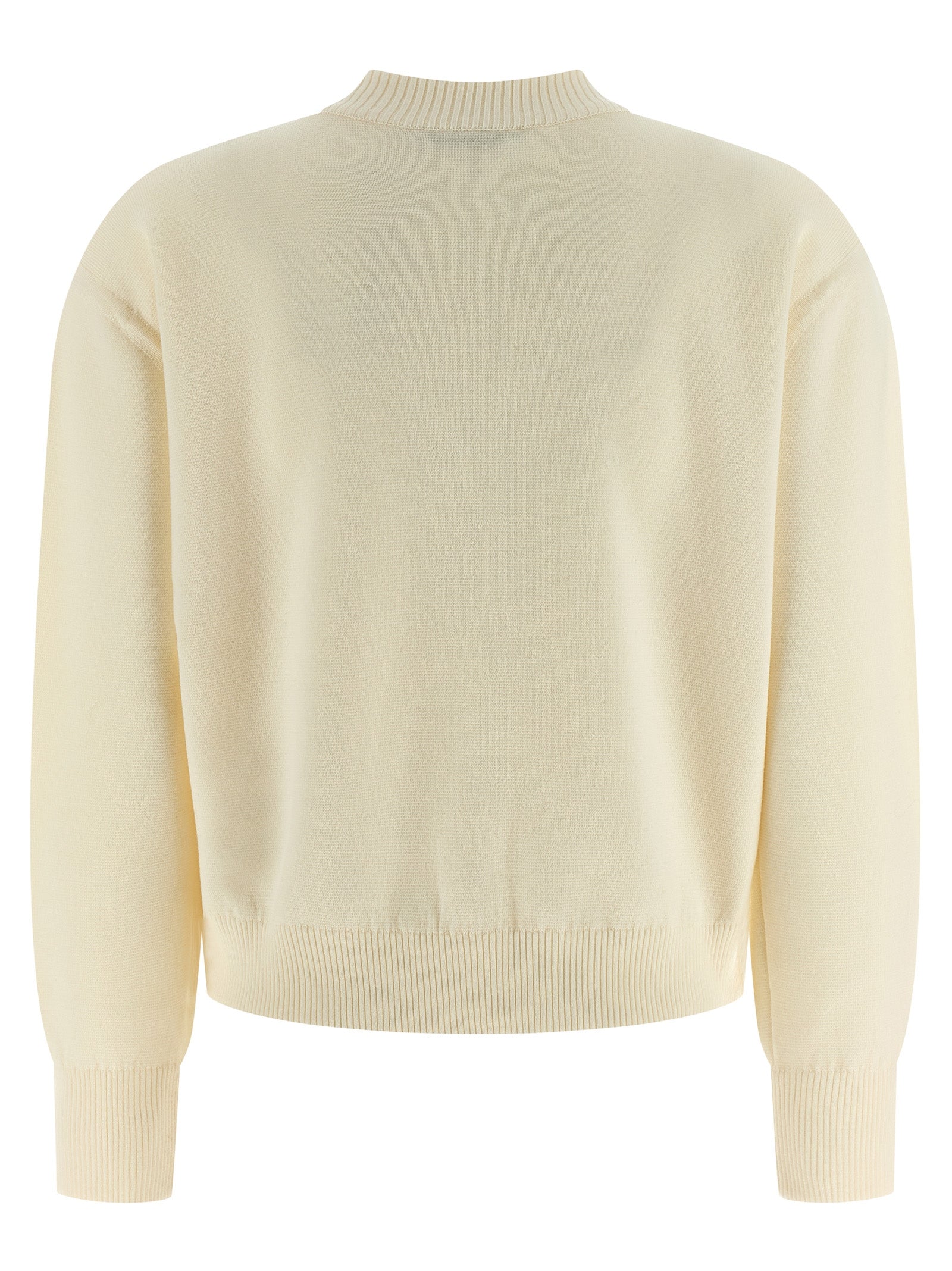 Max Mara White Virgin Wool Cardigan Max Mara