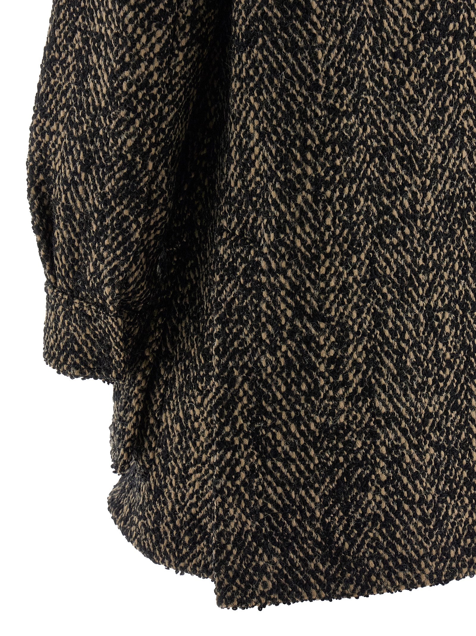 Max Mara Multicolor Virgin Wool Shell Jacket Max Mara
