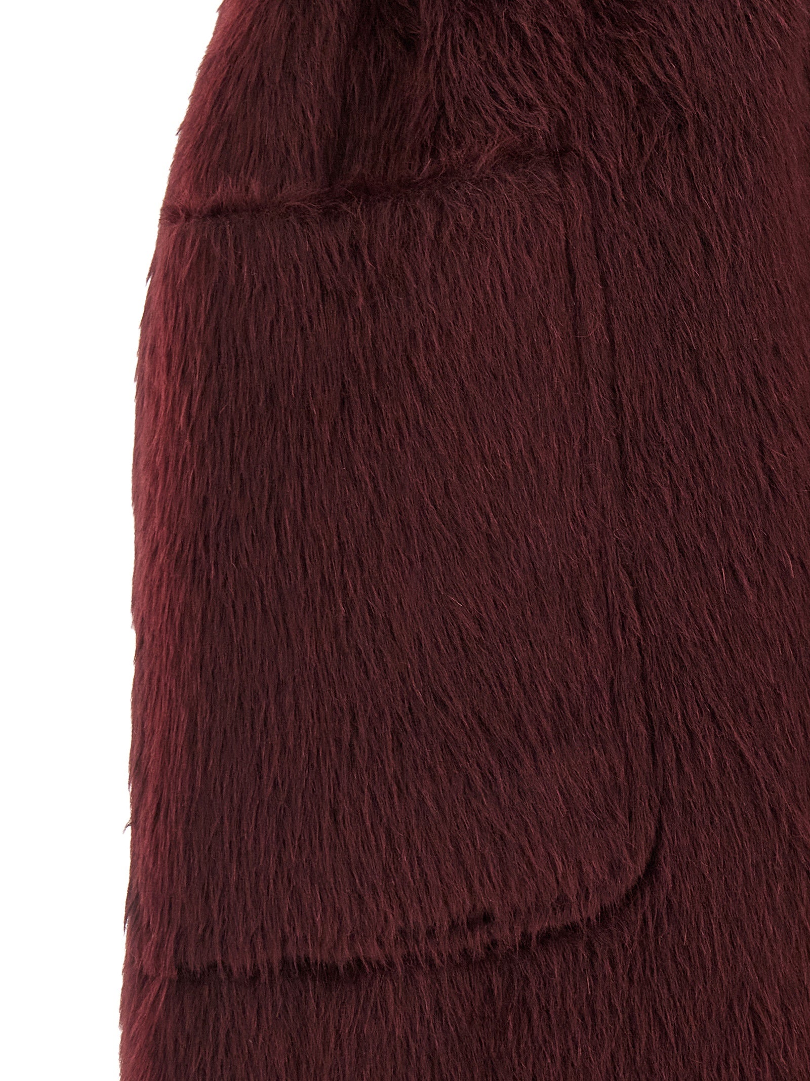 Max Mara Bordeaux Wool Coat Max Mara