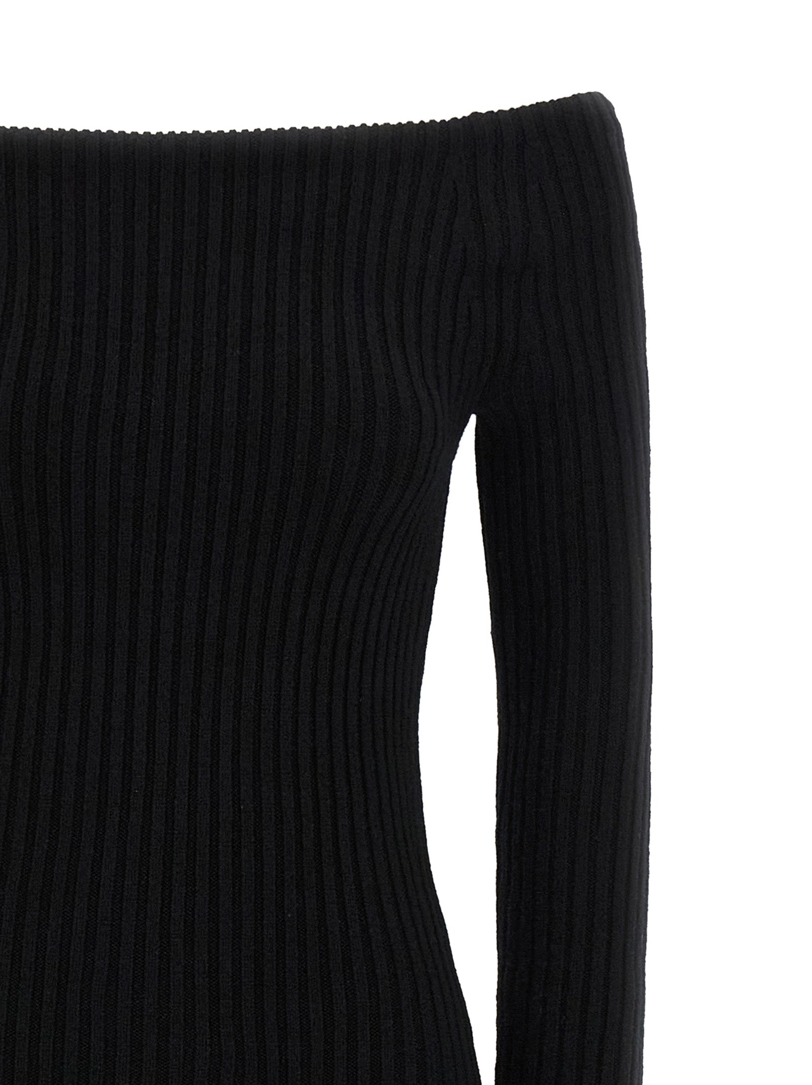 Max Mara Black Wool Long Dress Max Mara
