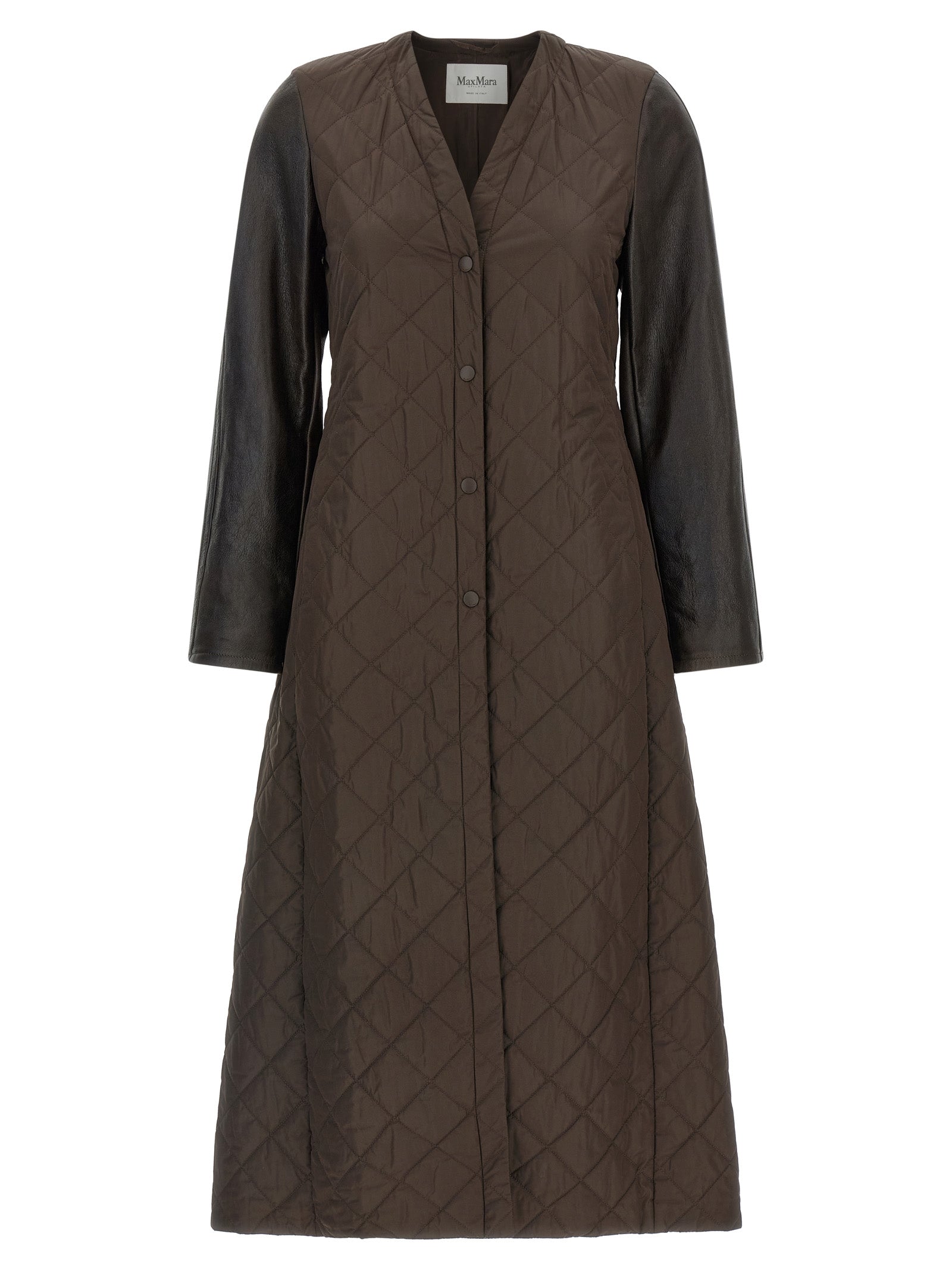 Max Mara Brown Polyamide Coat Max Mara