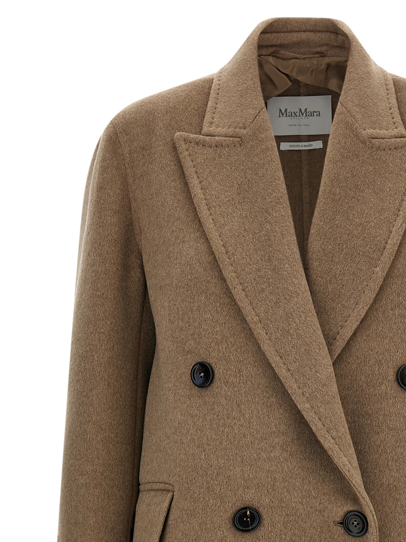 Max Mara Beige Cashmere Coat Max Mara