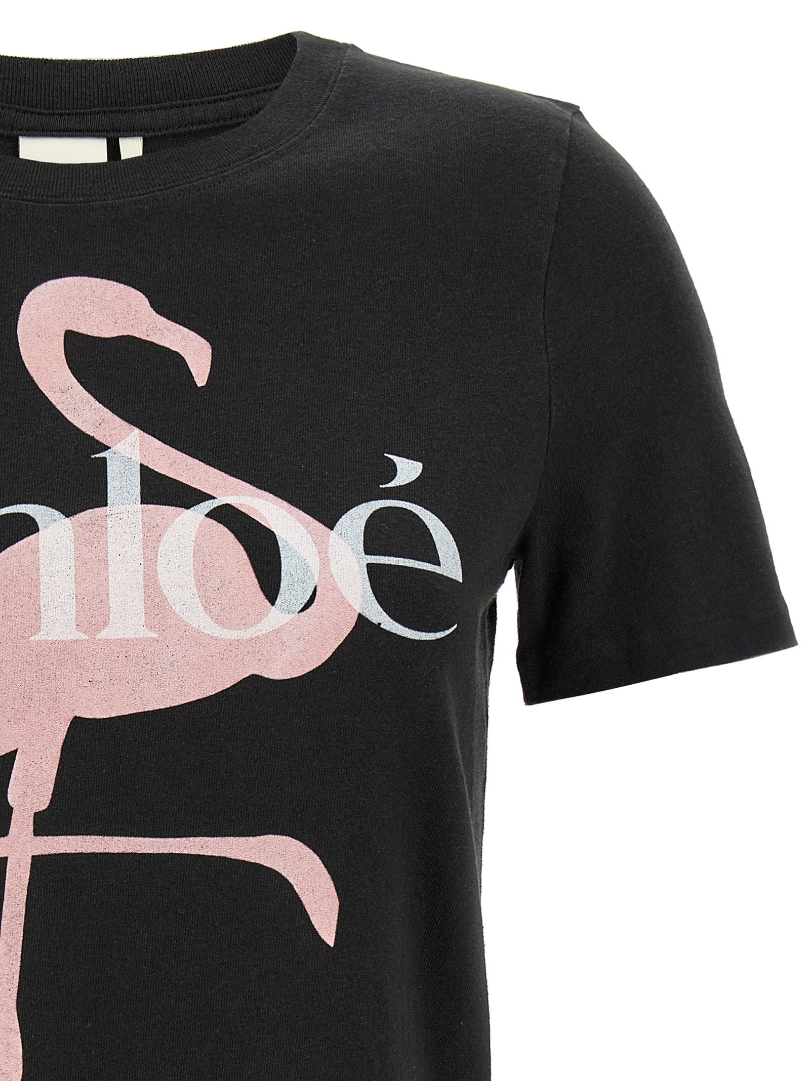 Chloé Black Cotton T-Shirt Chloé