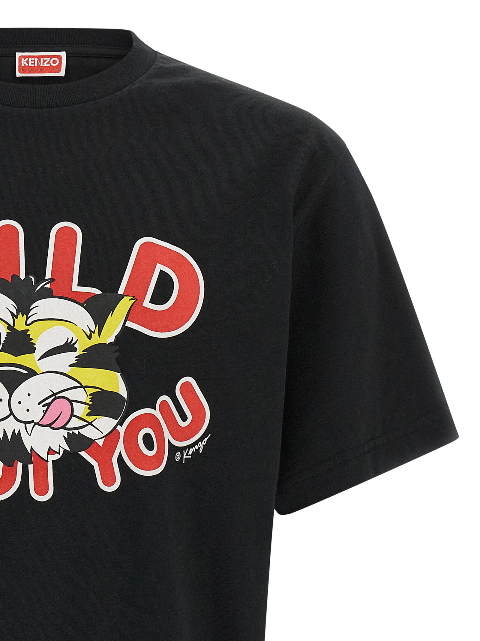 Kenzo Black Cotton T-Shirt Kenzo