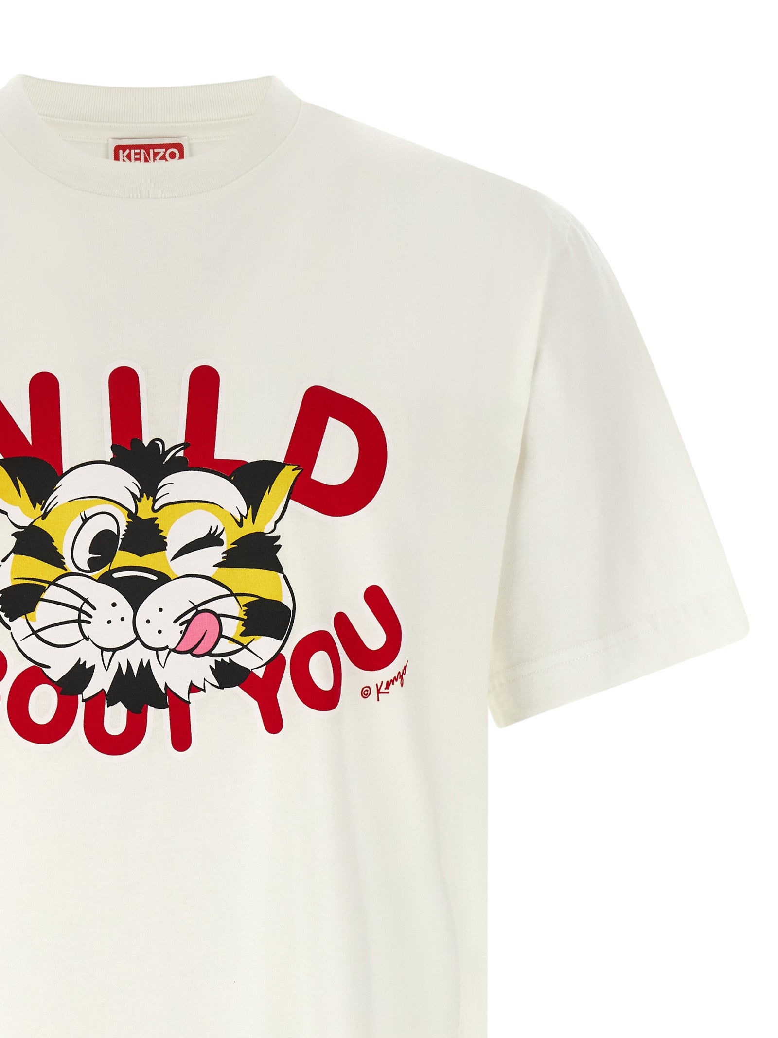 Kenzo White Cotton T-Shirt Kenzo