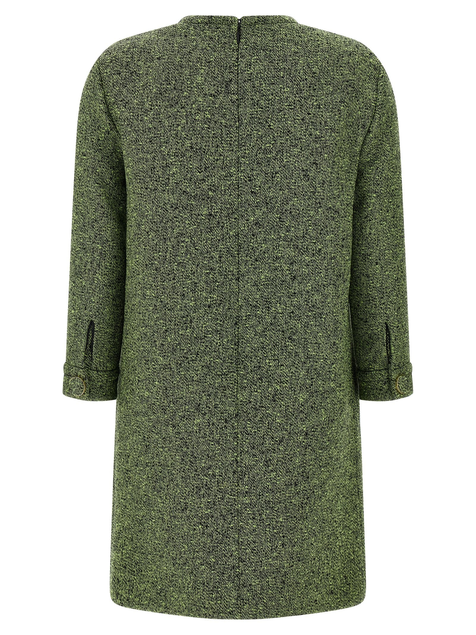 Gucci Bicolor Cotton Short Dress Gucci