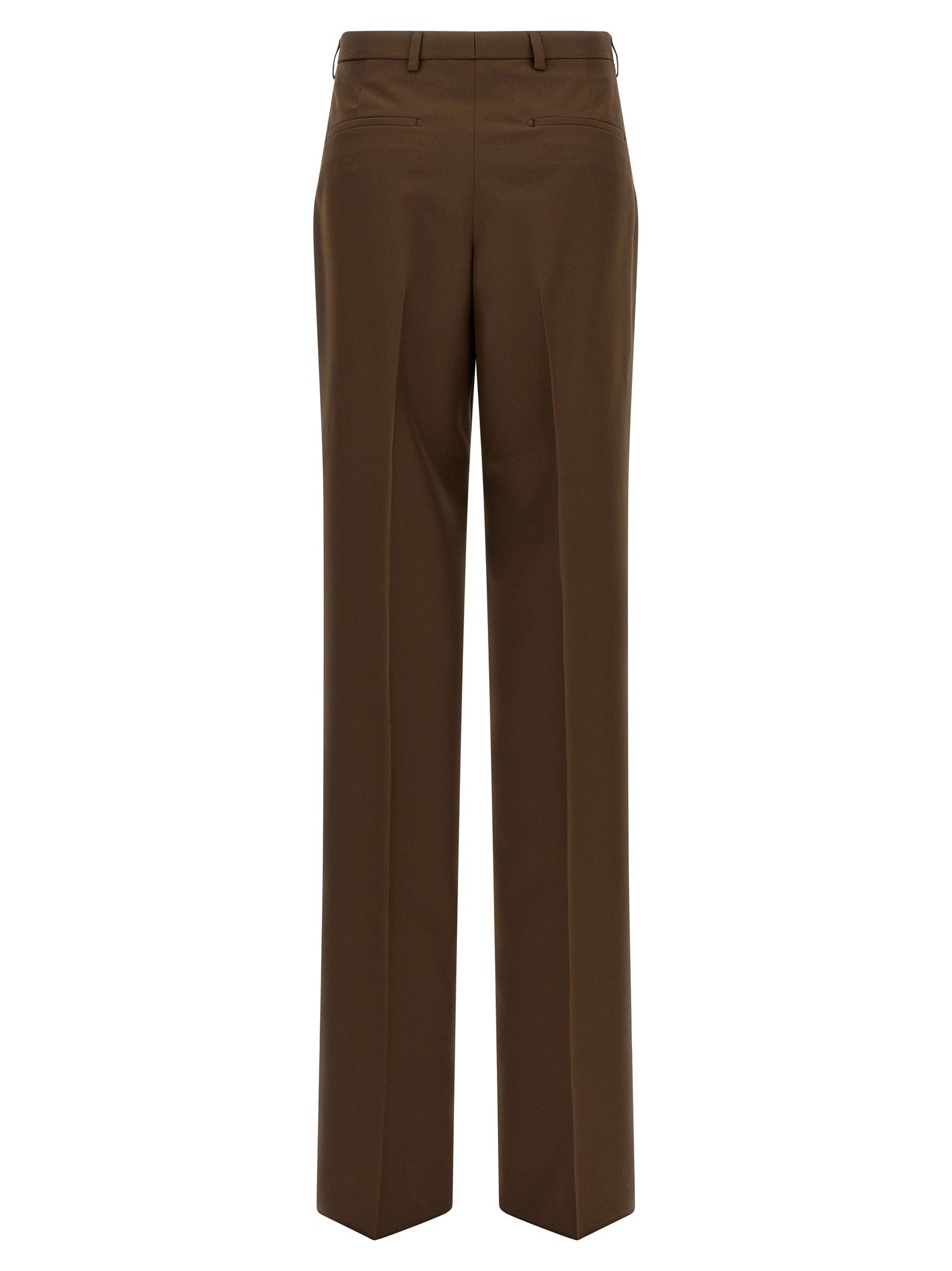 Gucci Brown Polyester Dress Pants Gucci