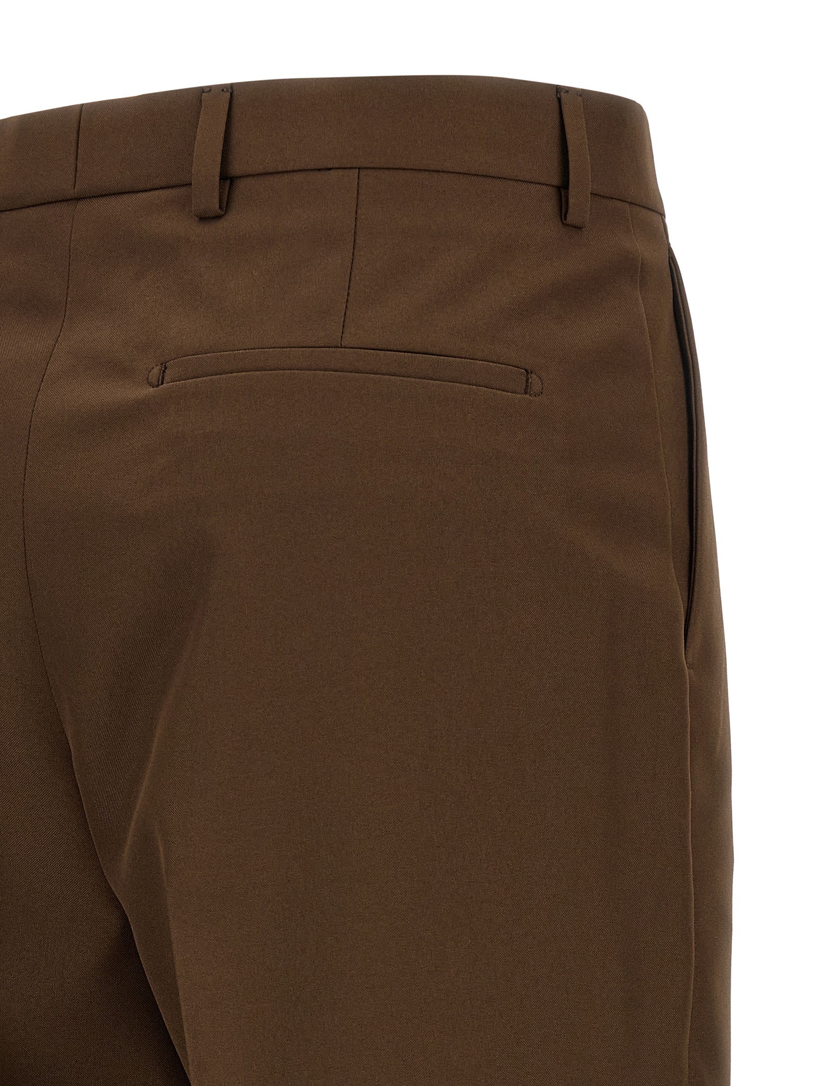 Gucci Brown Polyester Dress Pants Gucci