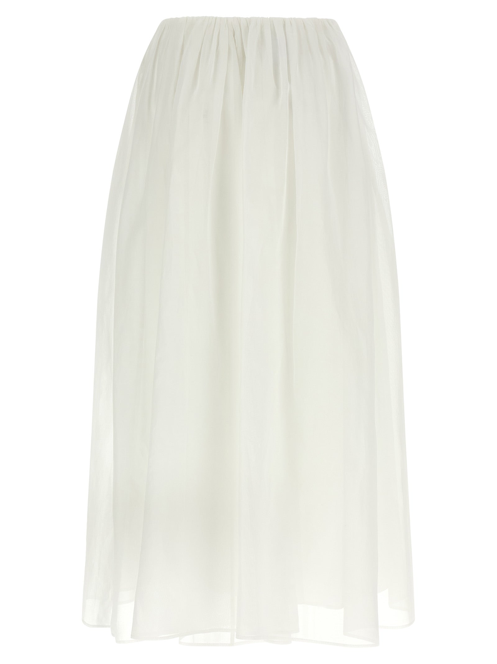 Brunello Cucinelli White Cotton Mini Skirt Brunello Cucinelli