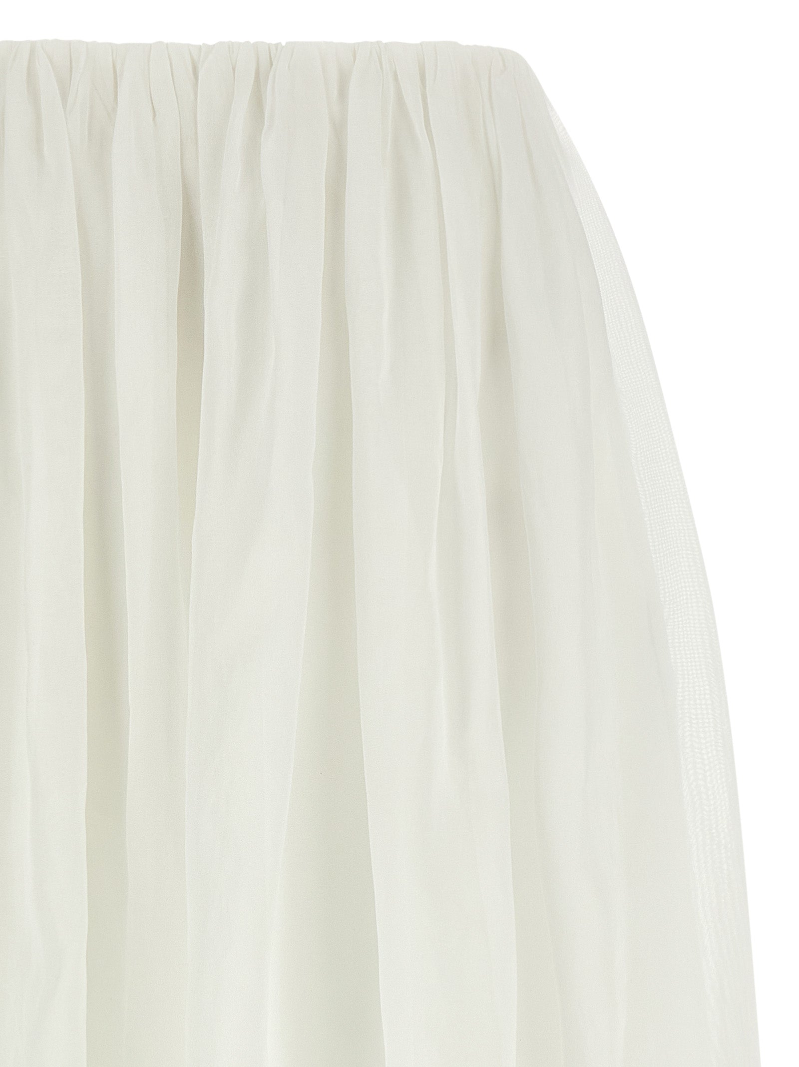 Brunello Cucinelli White Cotton Mini Skirt Brunello Cucinelli