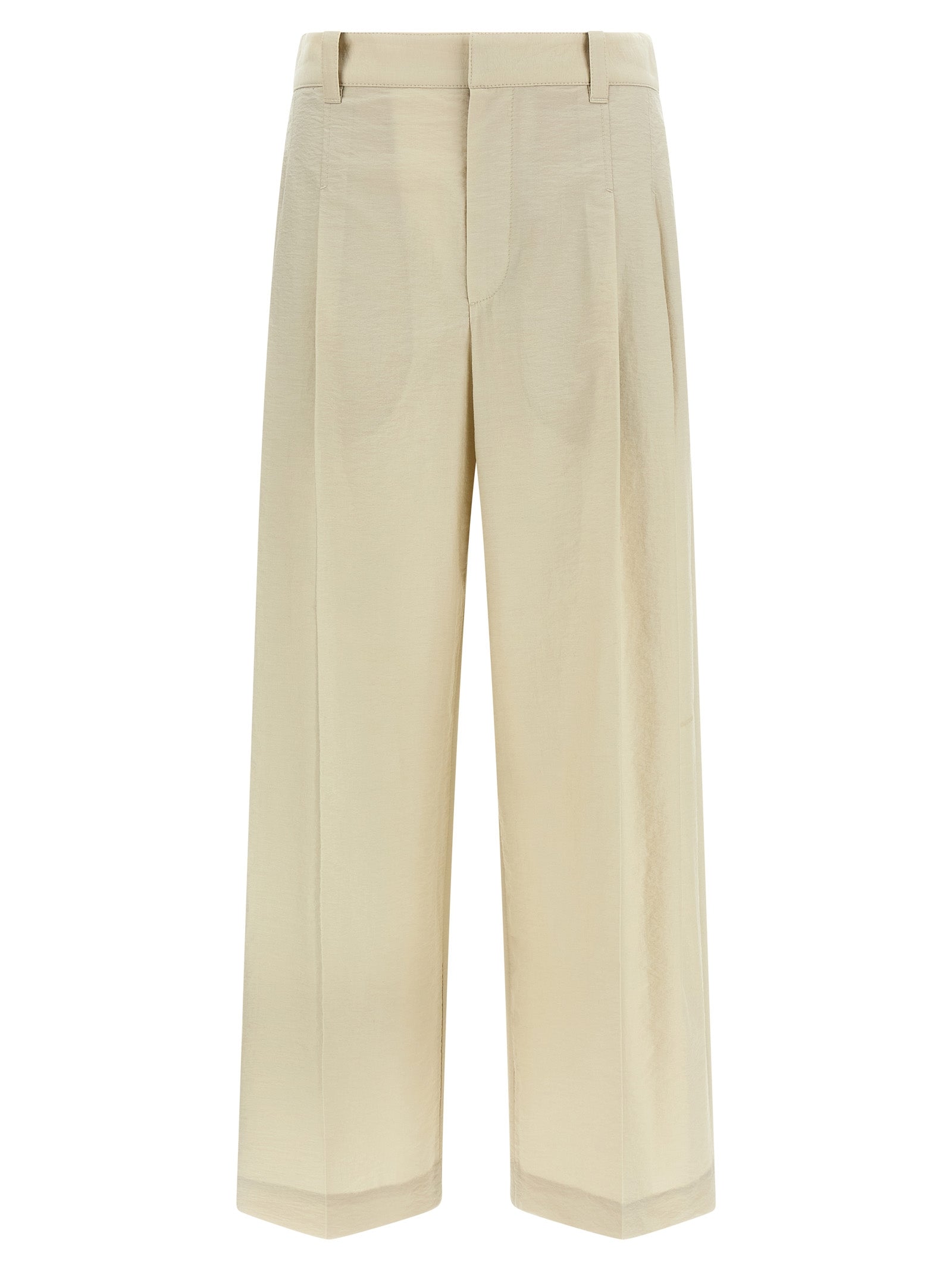 Brunello Cucinelli White Cotton Dress Pants Brunello Cucinelli