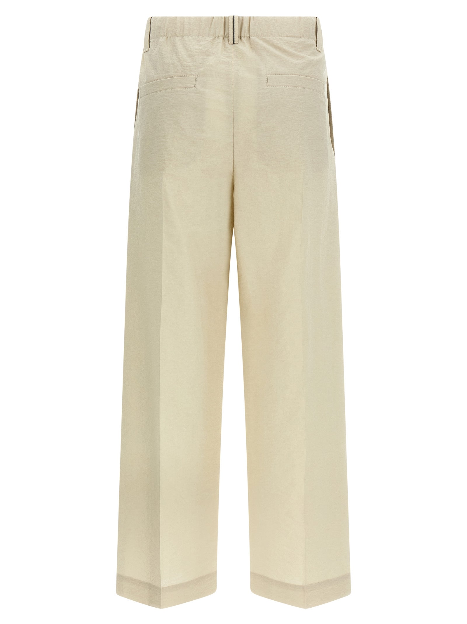 Brunello Cucinelli White Cotton Dress Pants Brunello Cucinelli