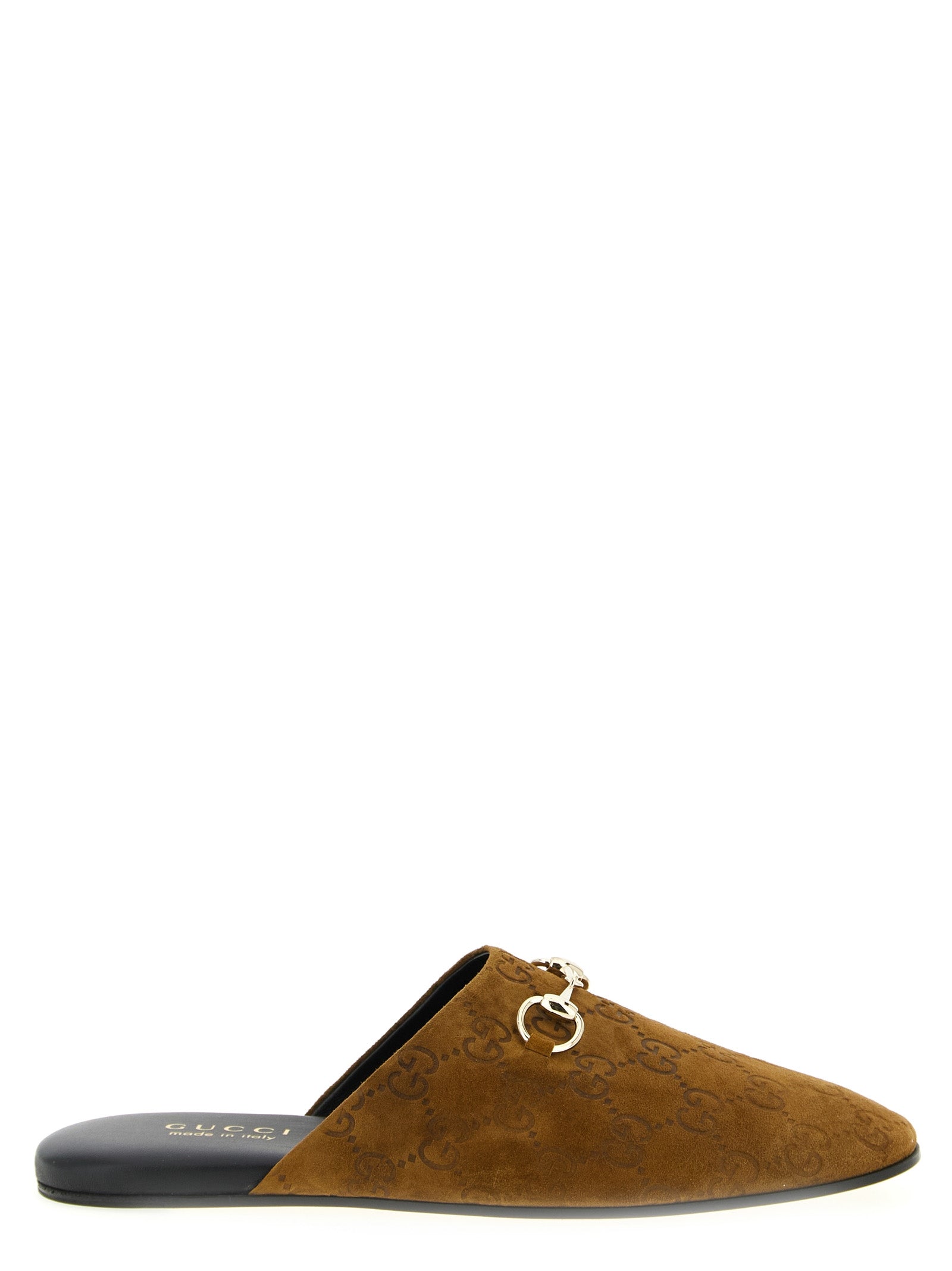 Gucci Brown Calfskin Mules Gucci
