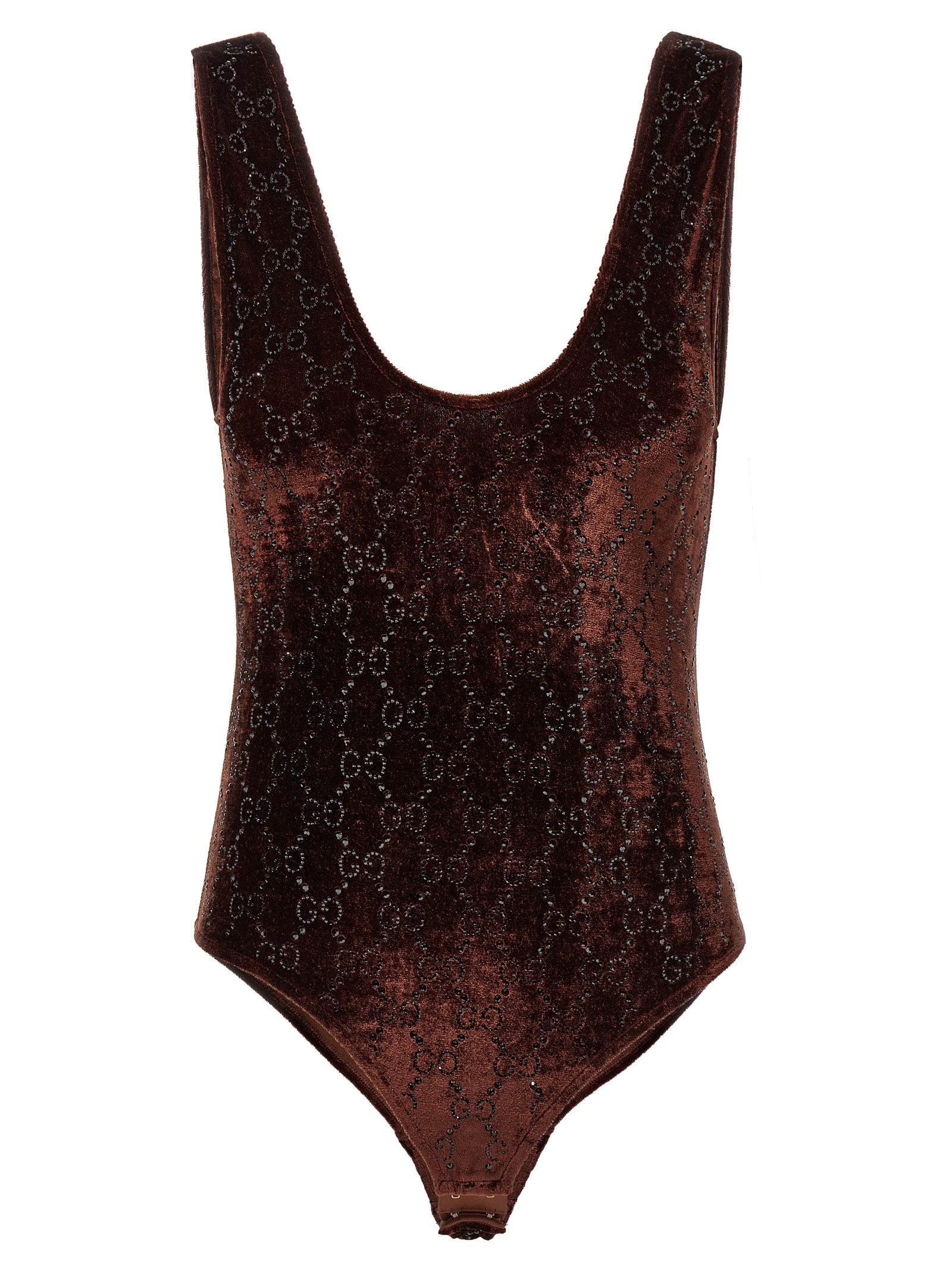 Gucci Brown Polyamide Bodysuit Gucci