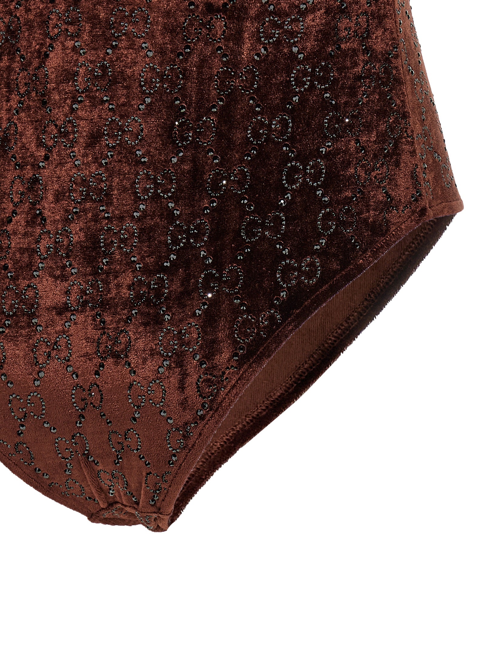 Gucci Brown Polyamide Bodysuit Gucci
