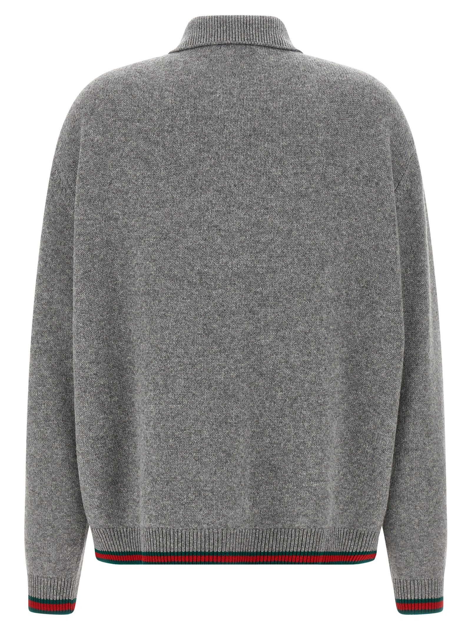 Gucci Gray Wool Cardigan Gucci