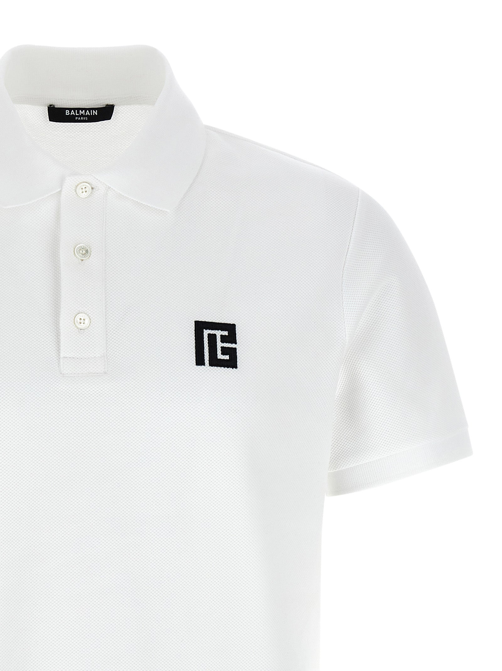 Balmain Bicolor Cotton Polo Shirt Balmain