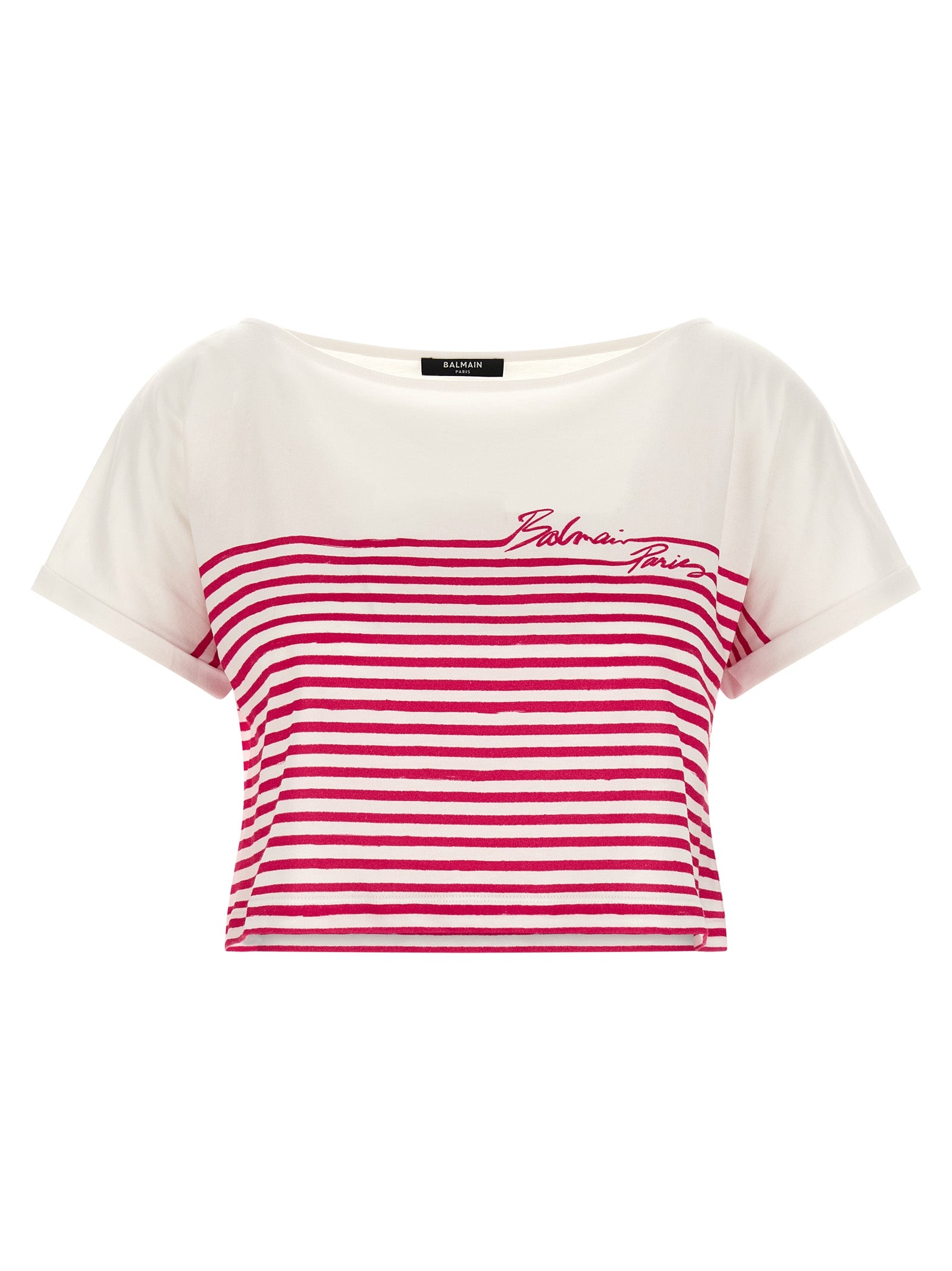 Balmain Fuchsia Cotton T-Shirt Balmain