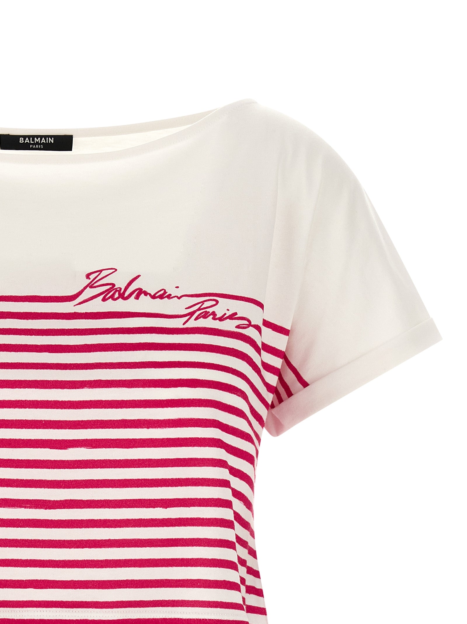 Balmain Fuchsia Cotton T-Shirt Balmain