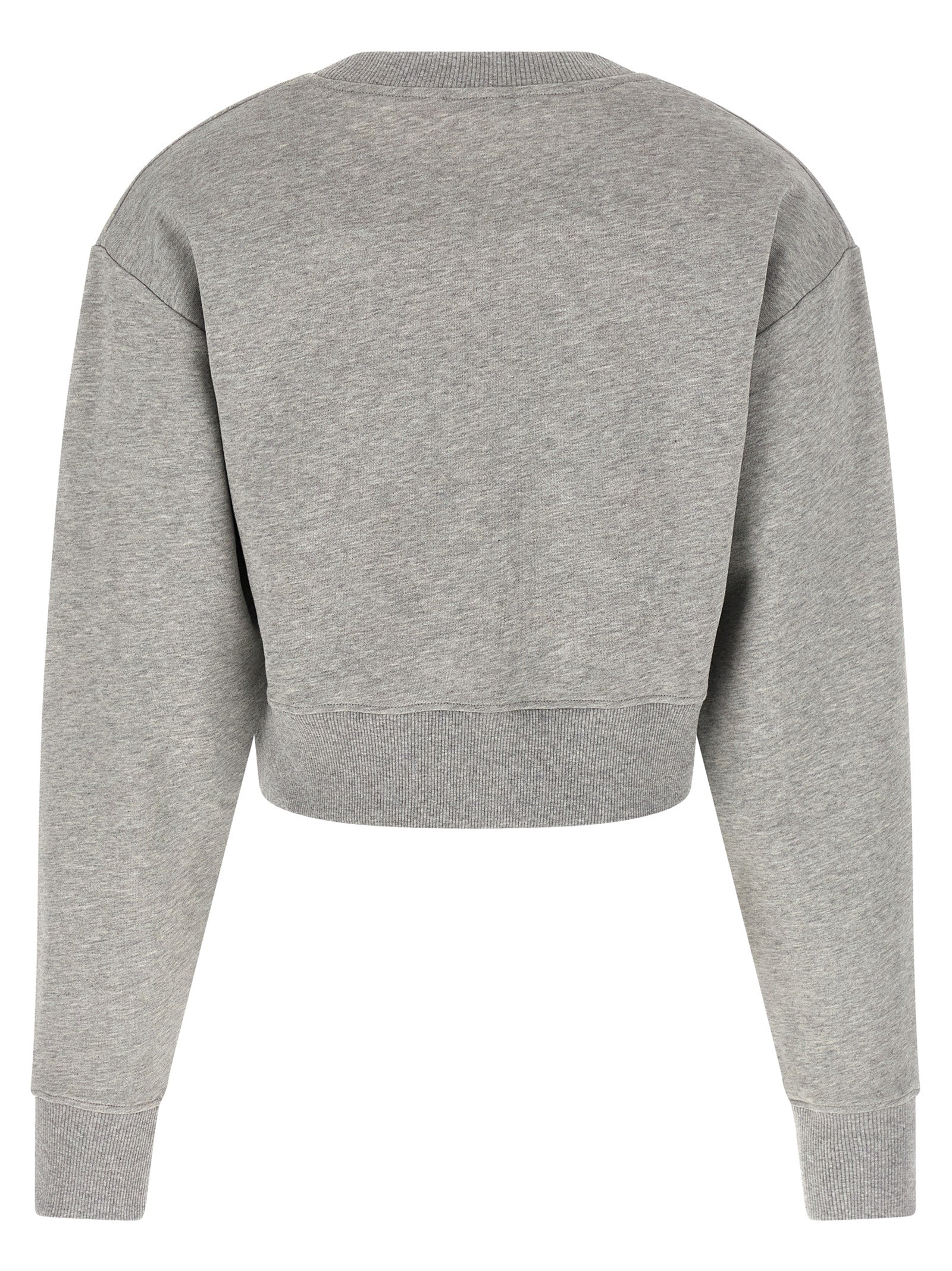 Balmain Gray Cotton Sweatshirt Balmain