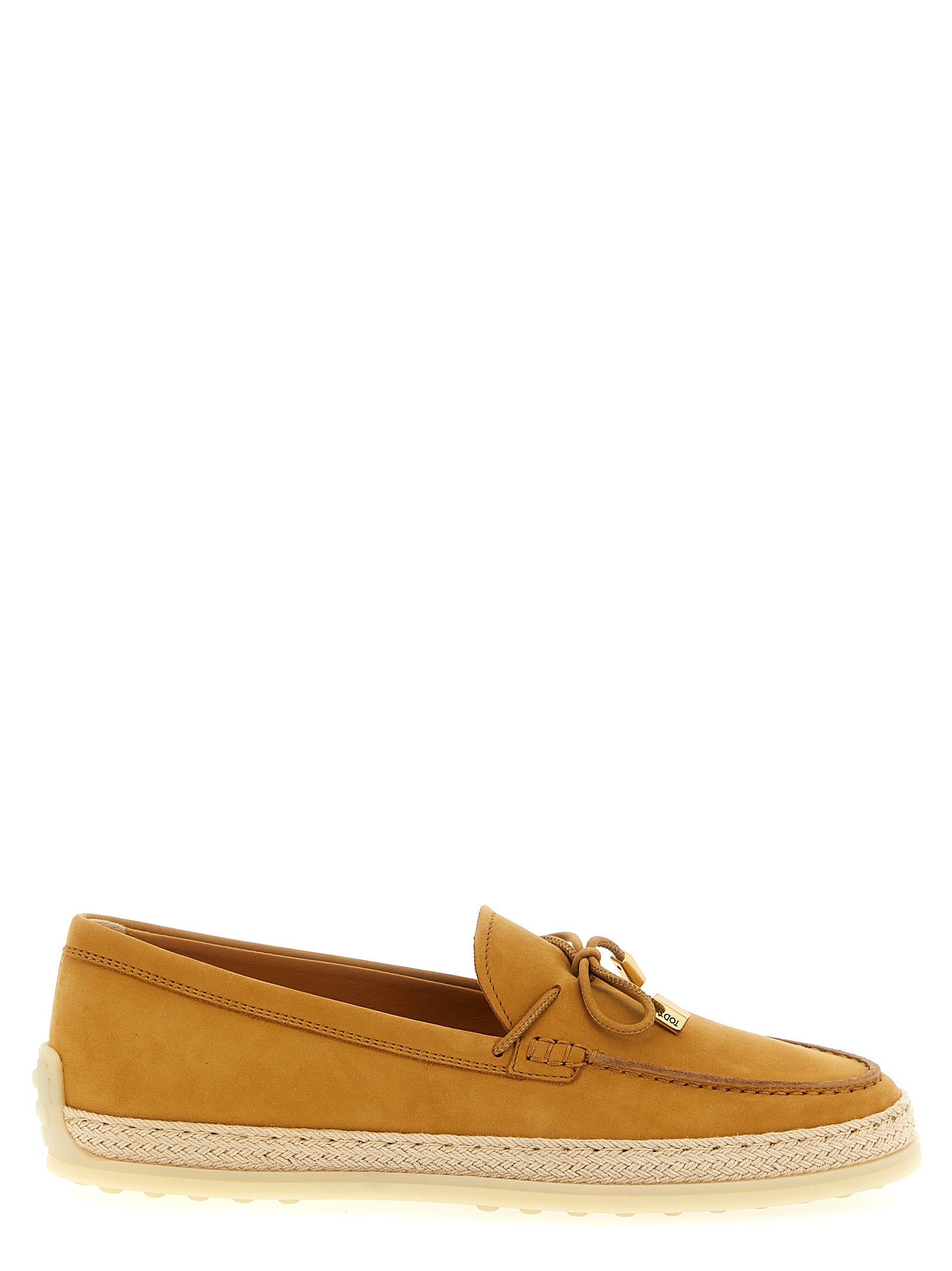 Tod's Beige Calfskin Slip-On Loafers Tod's