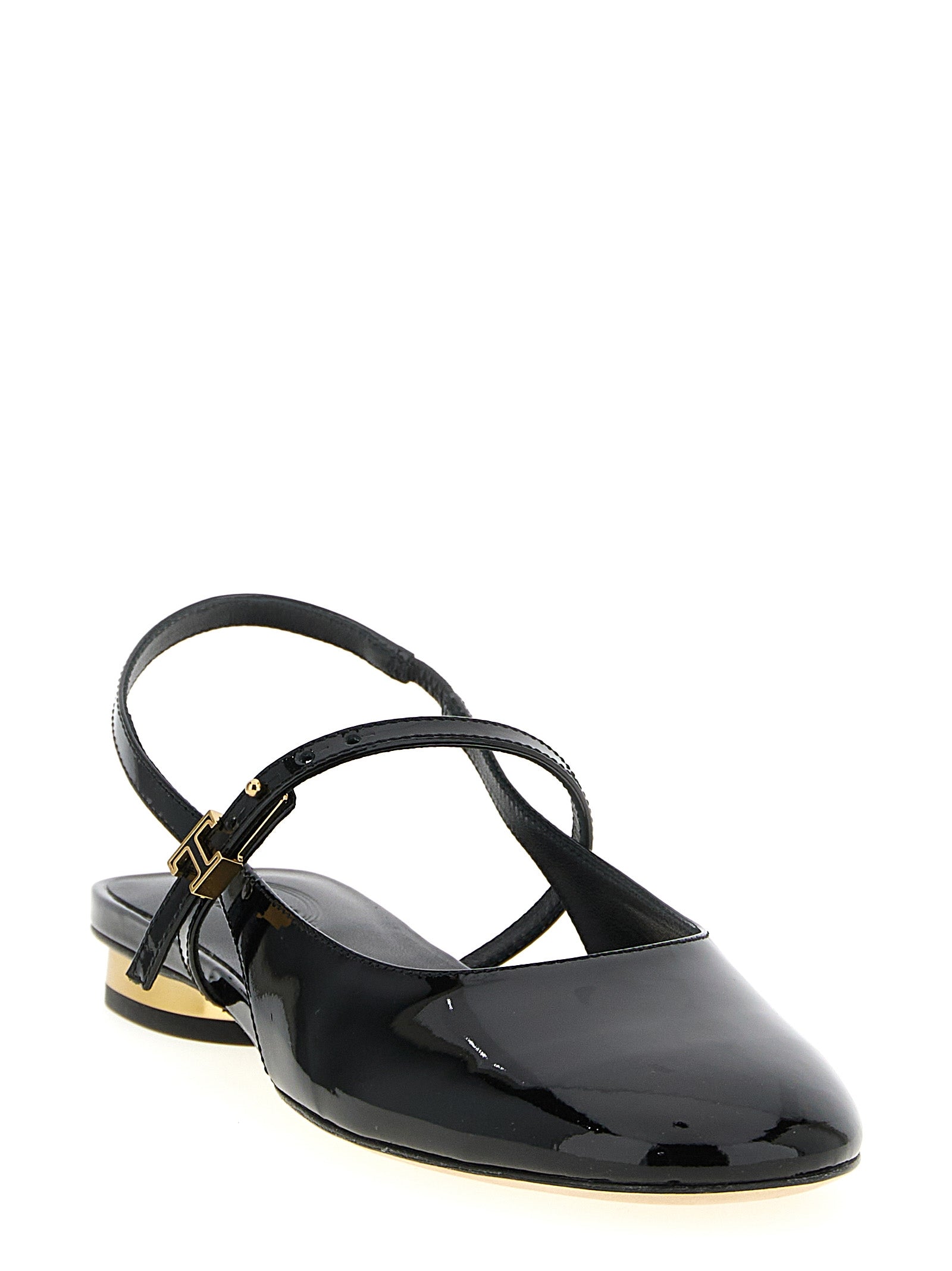 Tod's Black Calfskin Ballet Flats Tod's