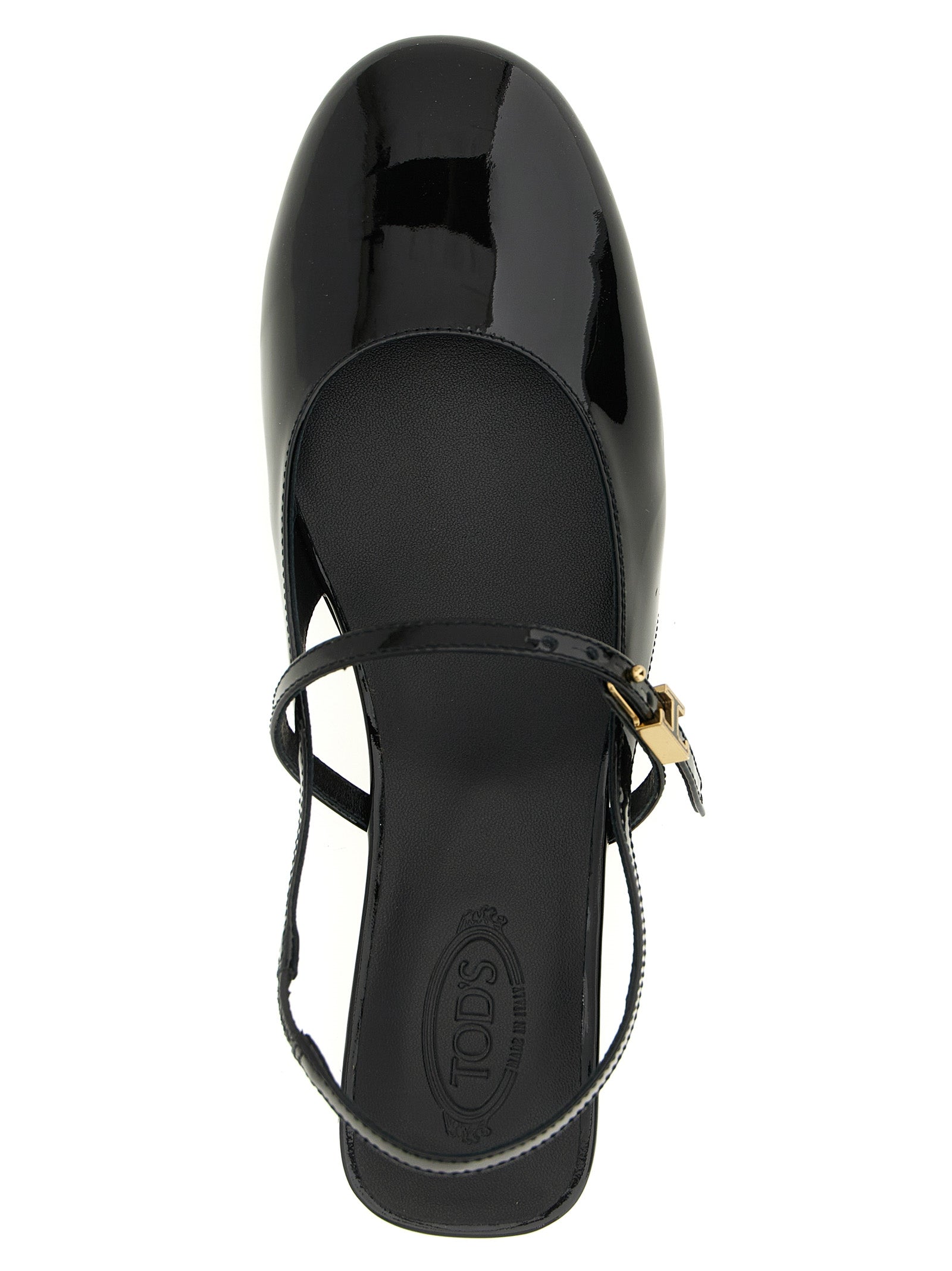 Tod's Black Calfskin Ballet Flats Tod's