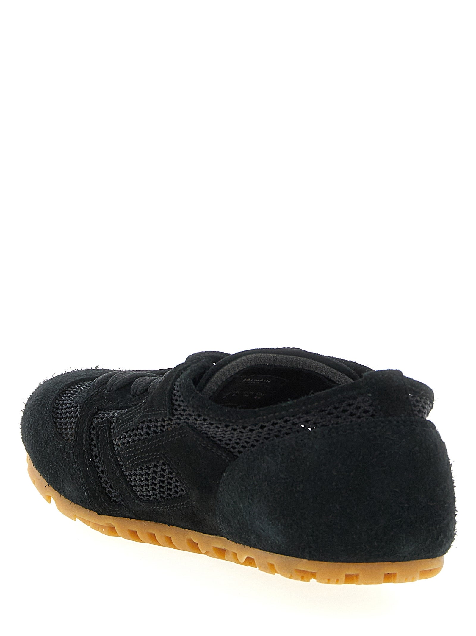 Balmain Black Calfskin Athletic Sneakers Balmain