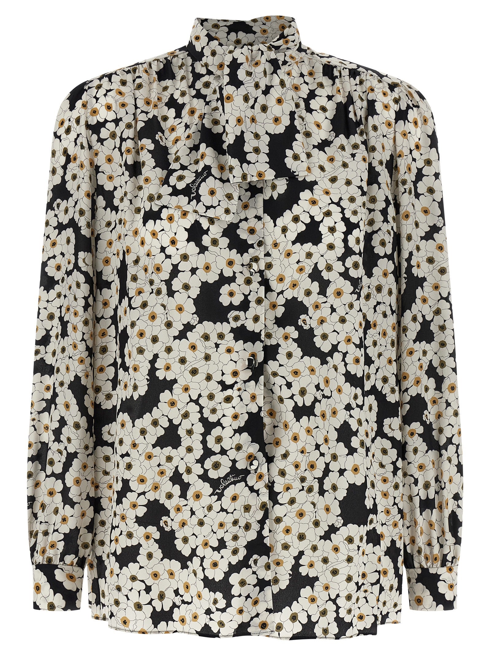 Valentino Garavani Bicolor Silk Blouse Valentino Garavani