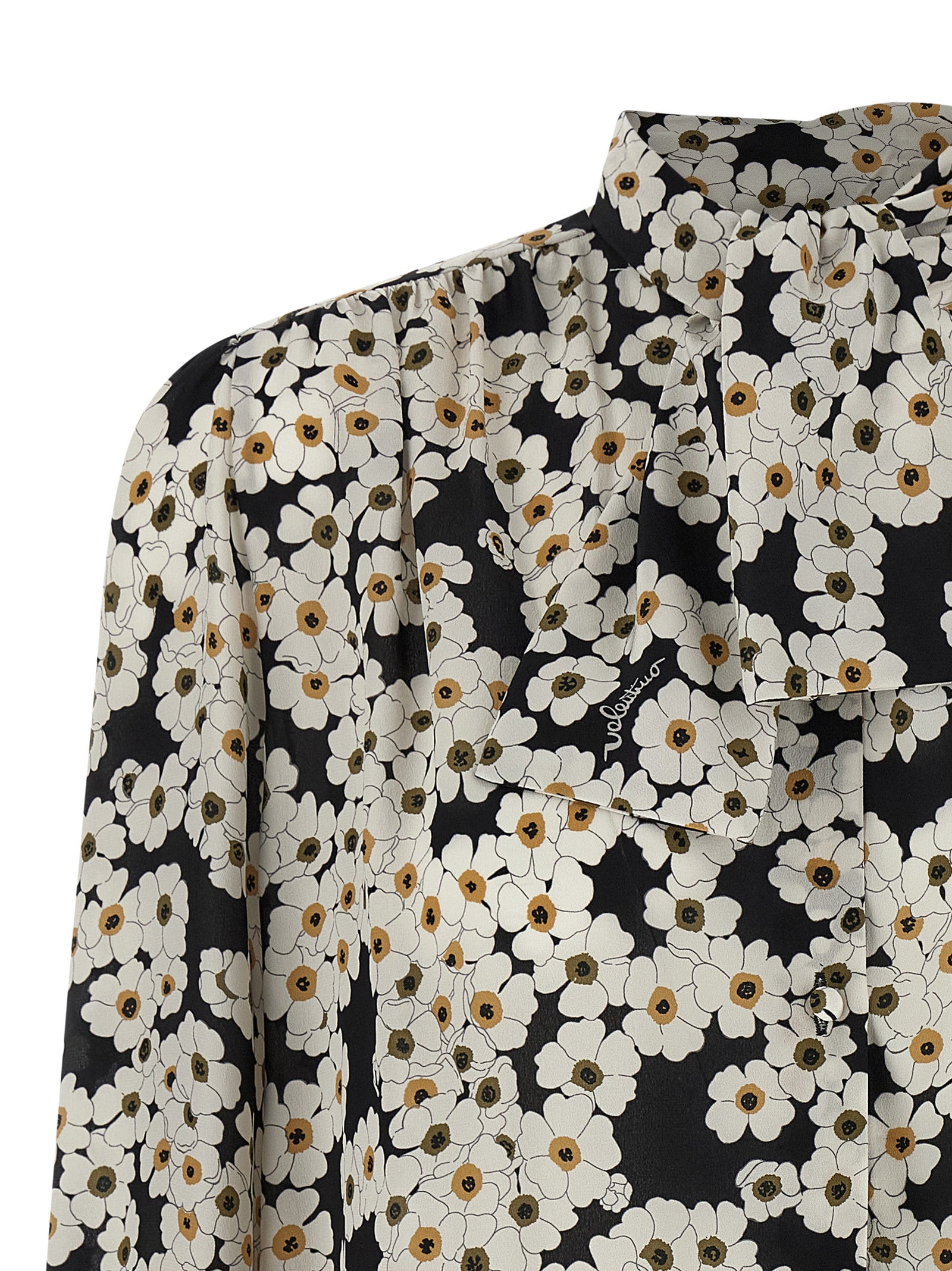 Valentino Garavani Bicolor Silk Blouse Valentino Garavani