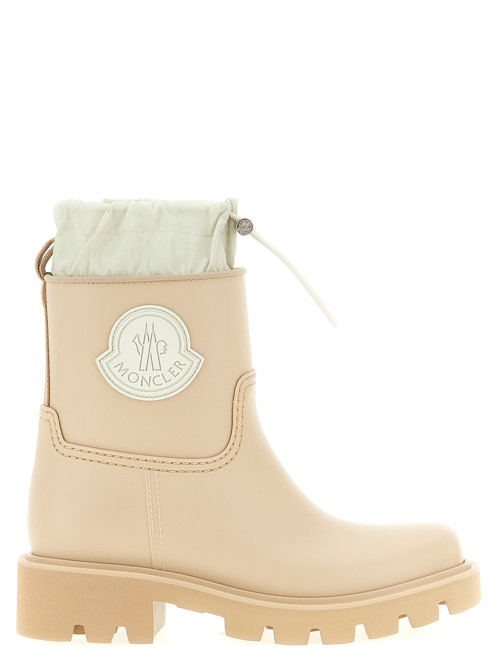 Moncler Beige Pvc Ankle Boots Moncler
