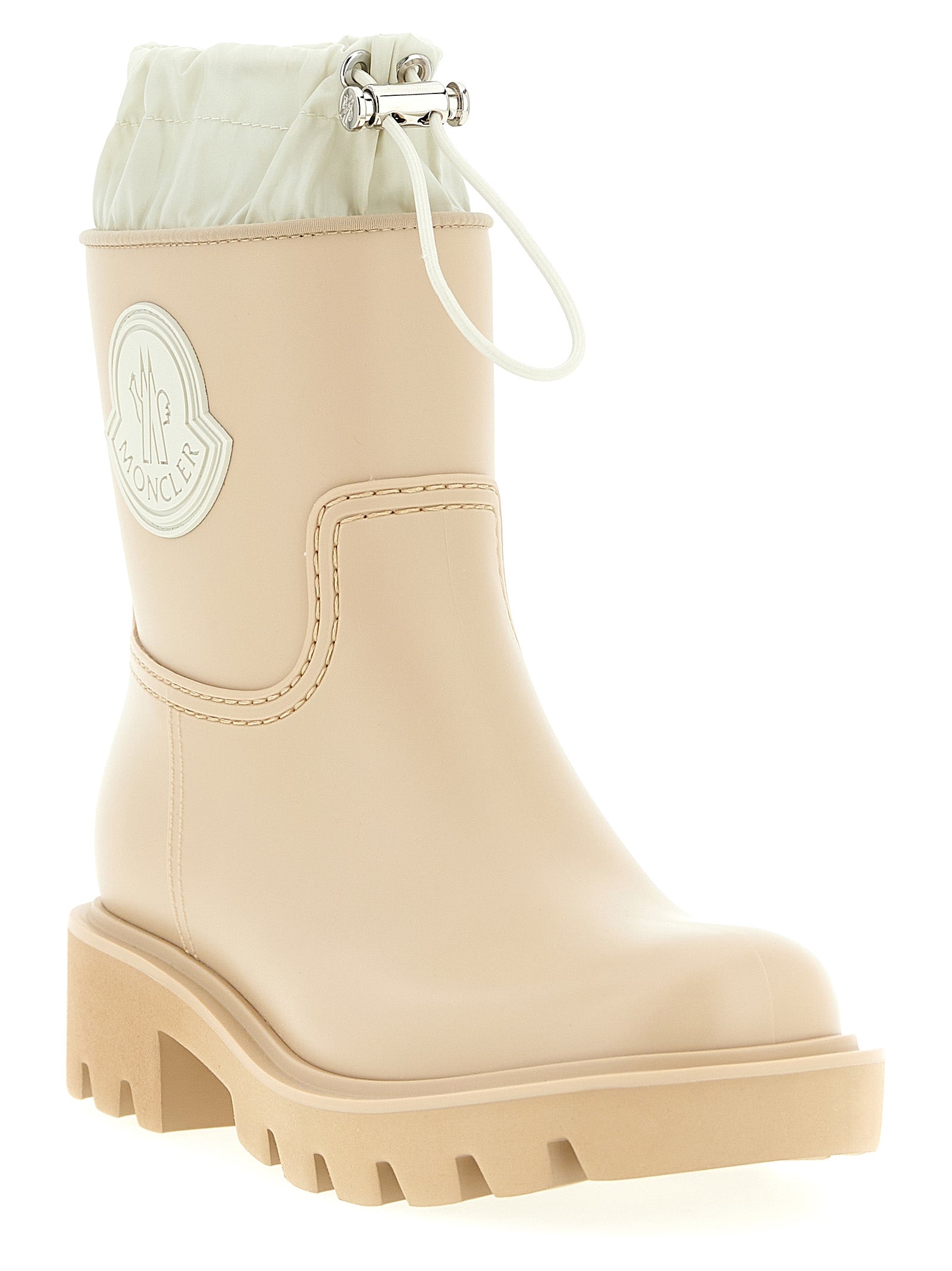 Moncler Beige Pvc Ankle Boots Moncler