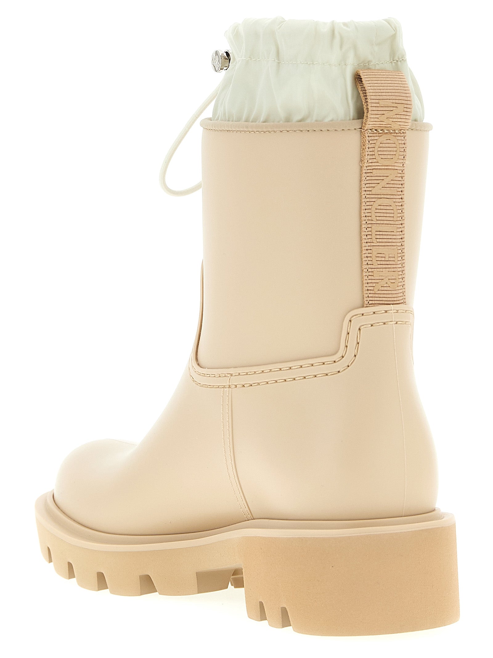 Moncler Beige Pvc Ankle Boots Moncler