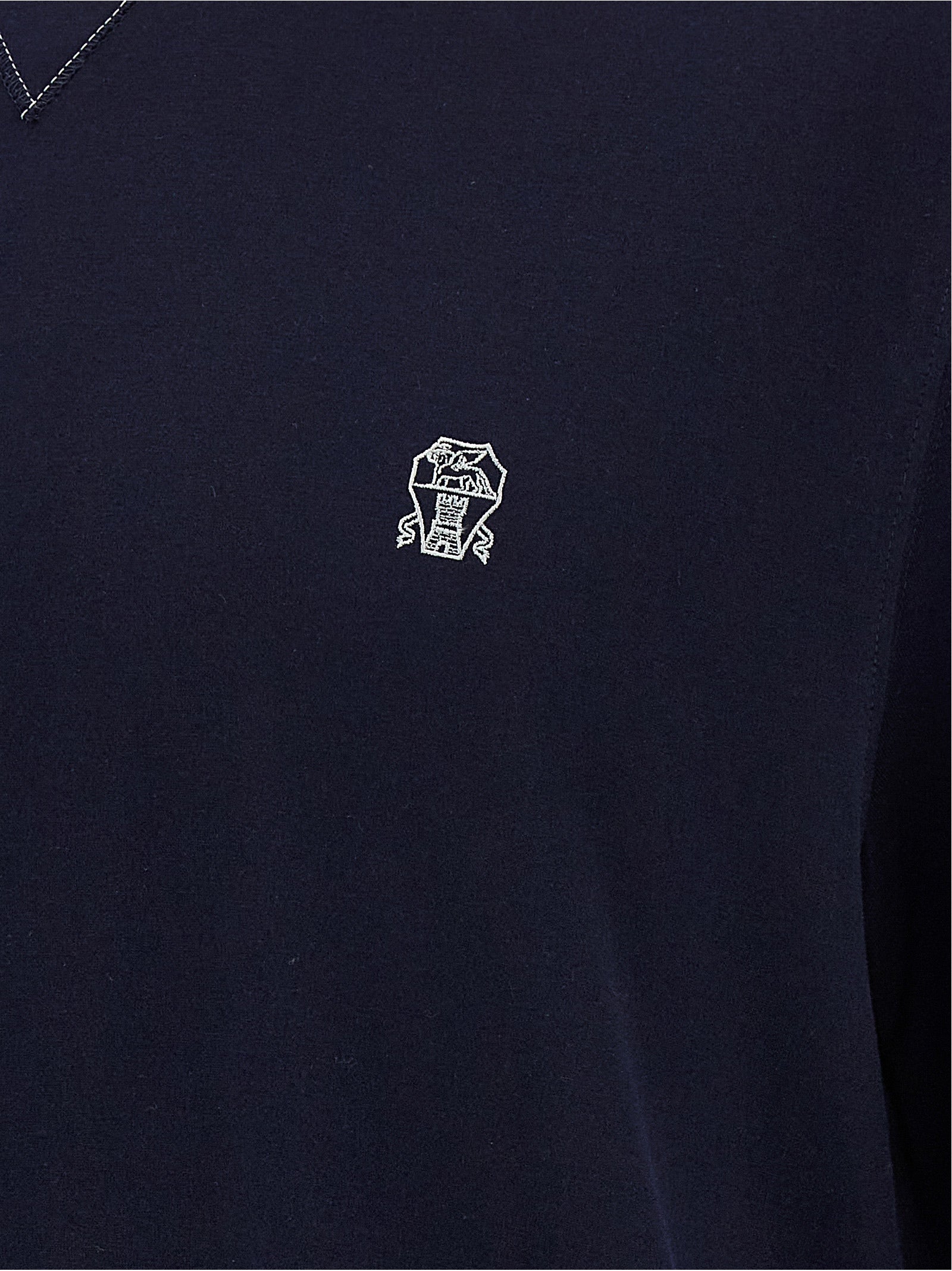 Brunello Cucinelli Blue Cotton T-Shirt Brunello Cucinelli
