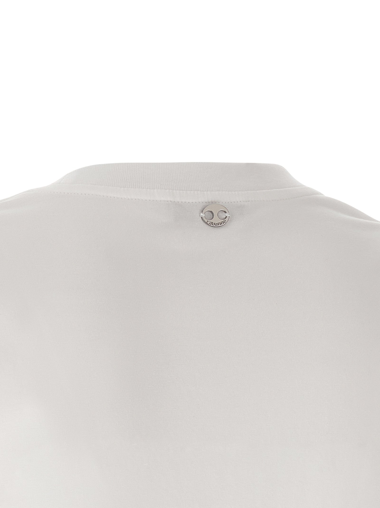 Paco Rabanne White Cotton T-Shirt Paco Rabanne