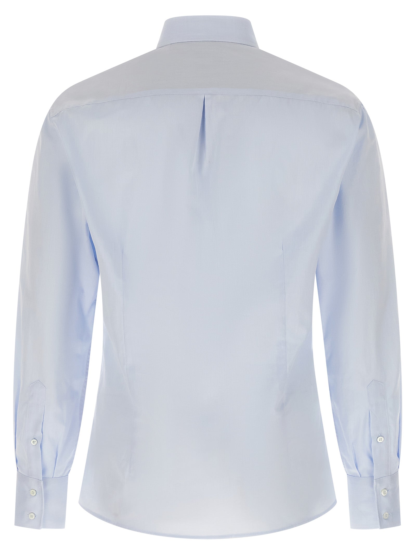 Brunello Cucinelli Blue Cotton Blouse Brunello Cucinelli