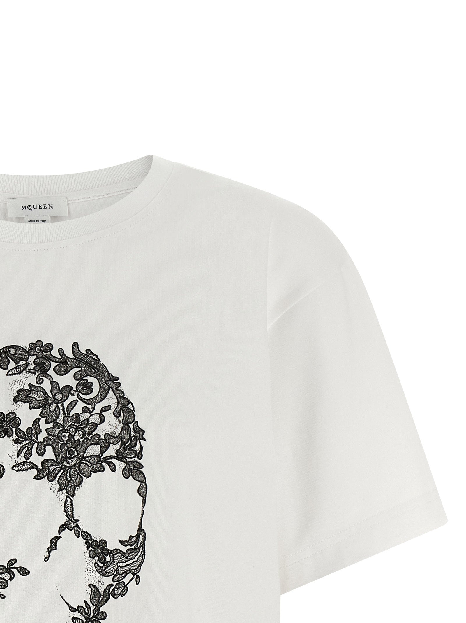 Alexander McQueen Bicolor Cotton T-Shirt Alexander McQueen